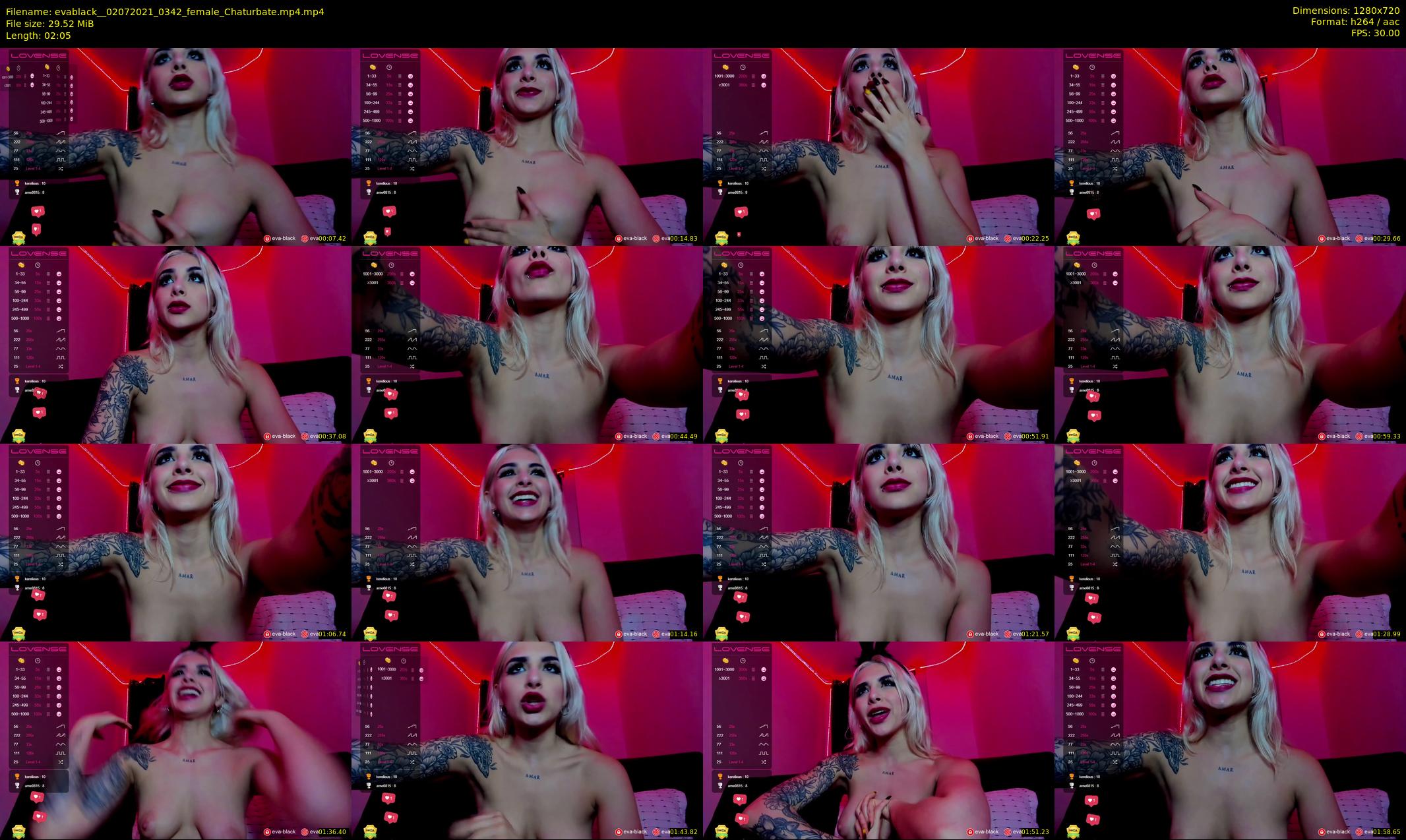 evablack_ — 3 minute Chaturbate Female strip rec, 720p, Jul 2, 2021