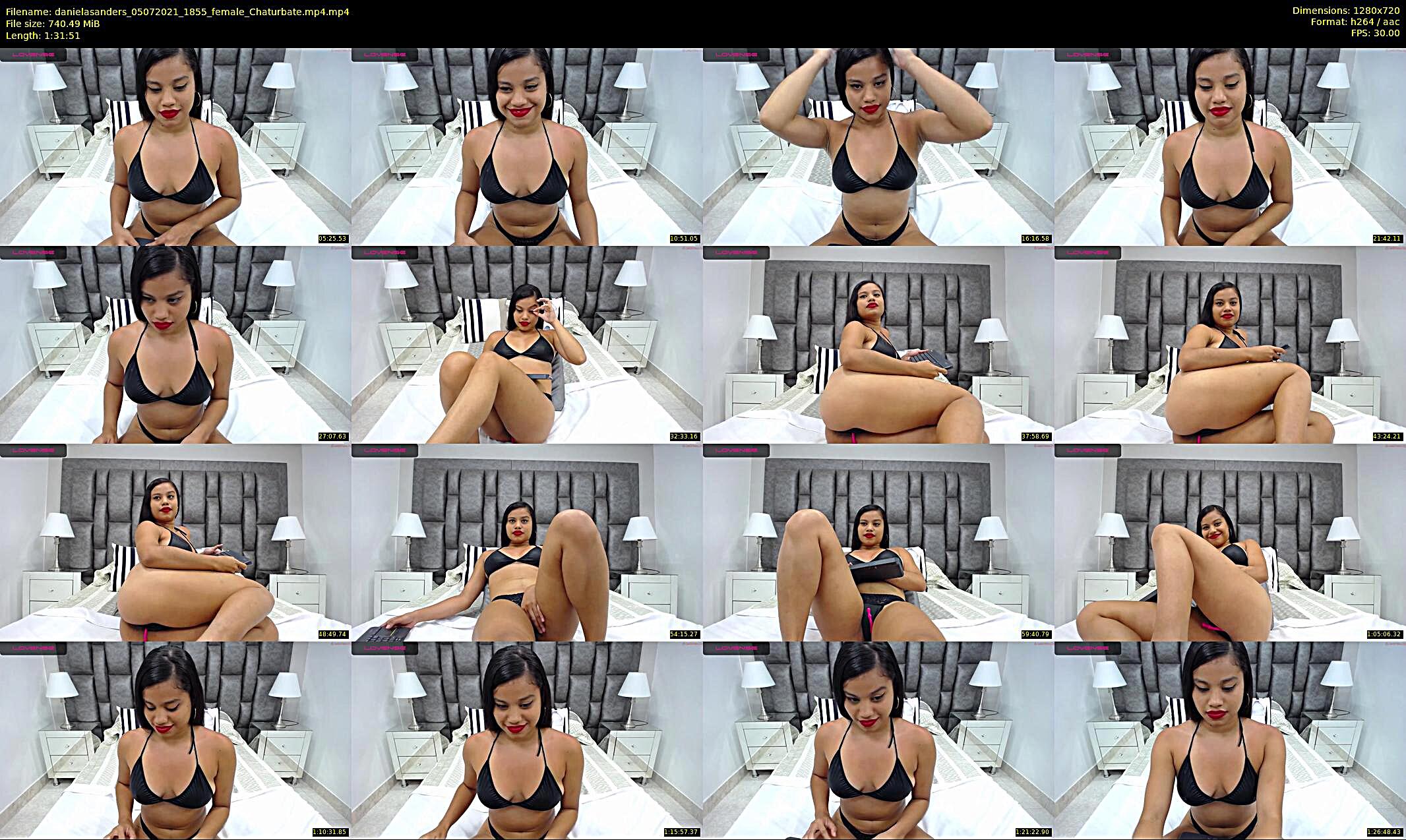 danielasanders — 92 minute Chaturbate Female strip rec, 720p, Jul 5, 2021