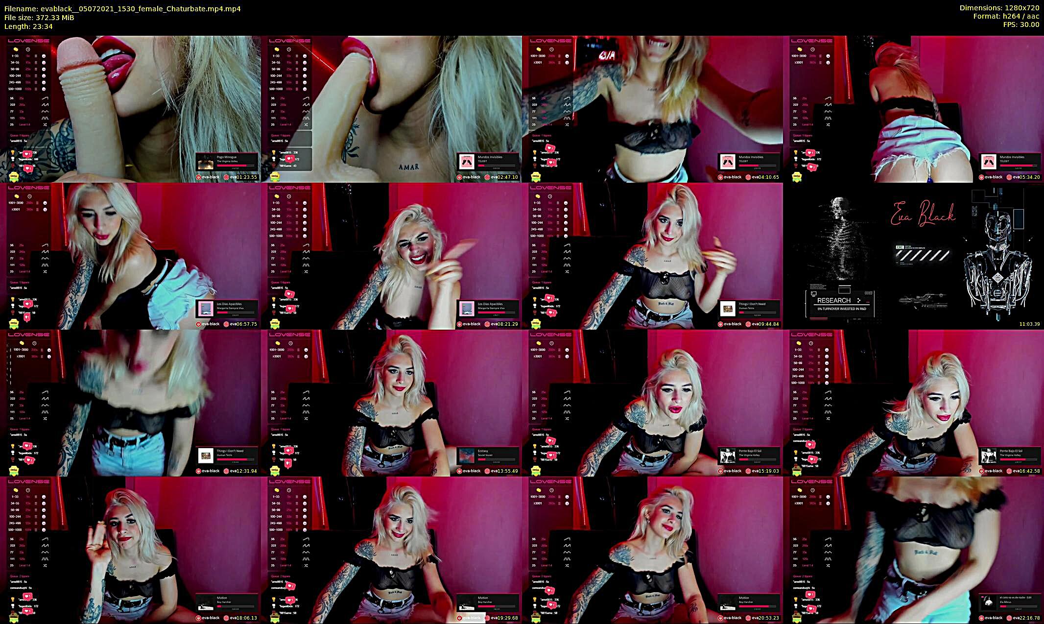 evablack_ — 24 minute Chaturbate Female strip rec, 720p, Jul 5, 2021