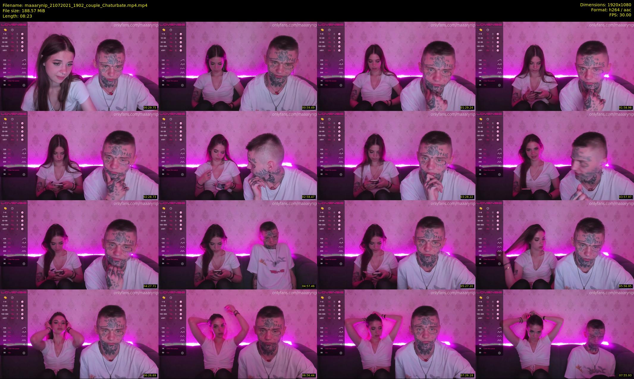 maaarynip — 9 minute Chaturbate Couple strip rec, 1080p, Jul 21, 2021