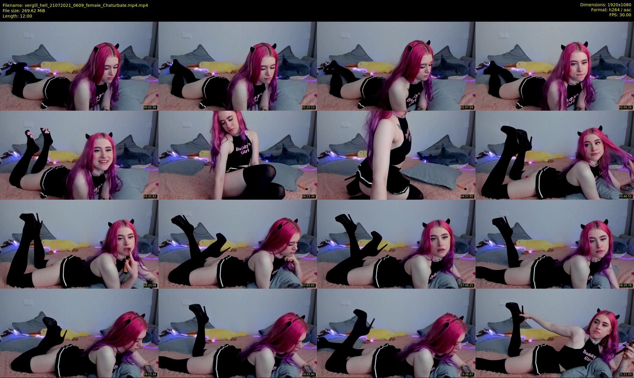 vergill_hell — 12 minute Chaturbate Female strip rec, 1080p, Jul 21, 2021