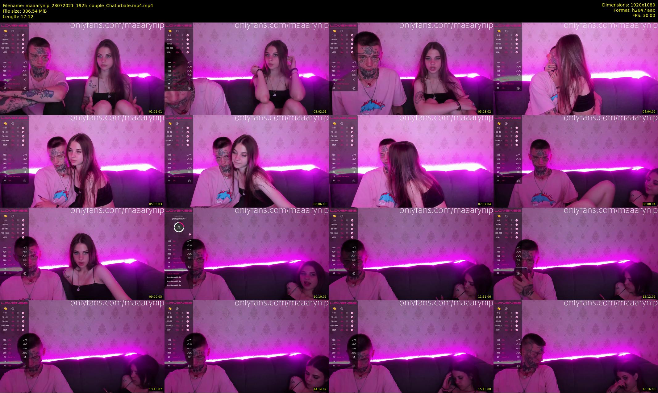 maaarynip — 18 minute Chaturbate Couple strip rec, 1080p, Jul 23, 2021