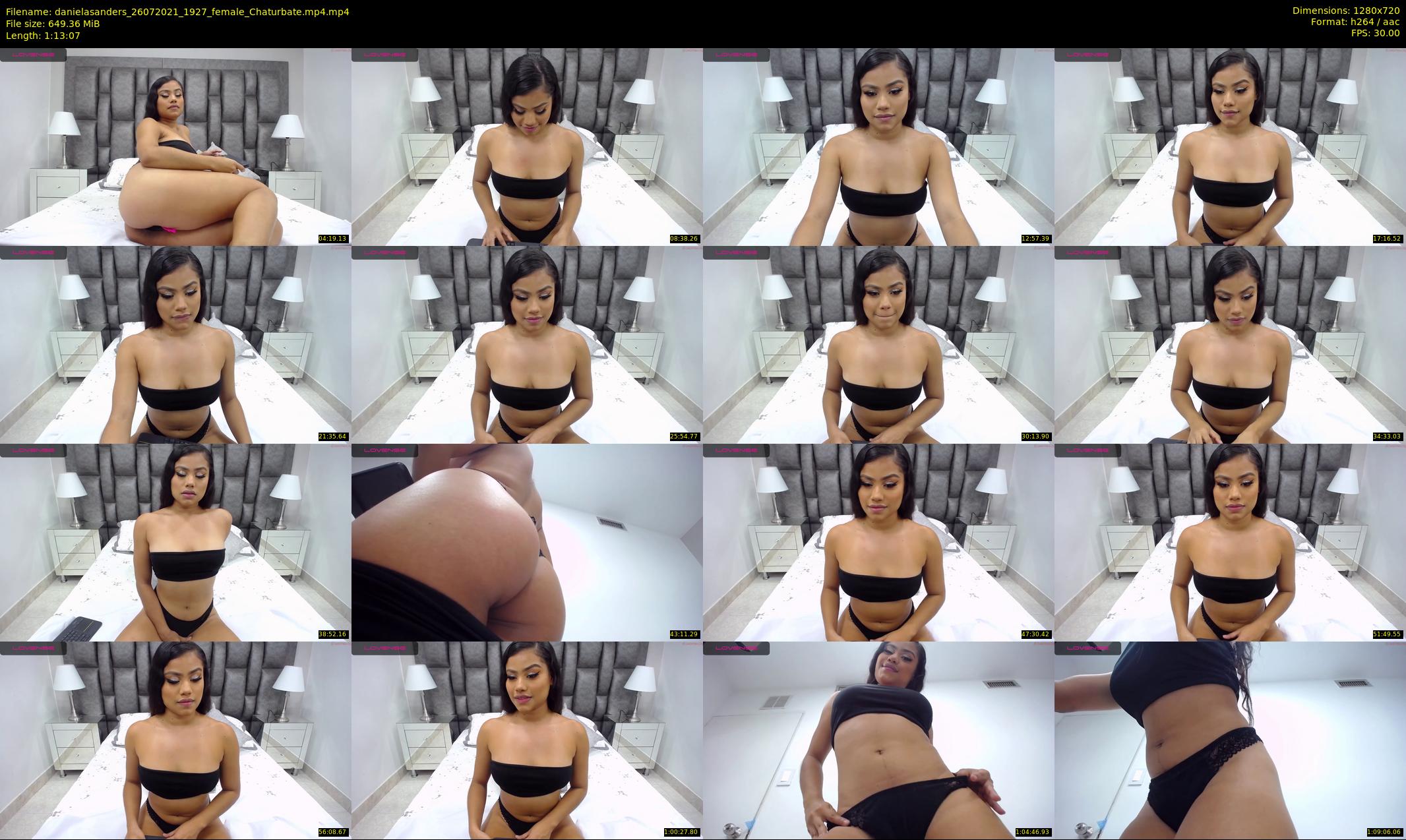 danielasanders — 74 minute Chaturbate Female strip rec, 720p, Jul 26, 2021