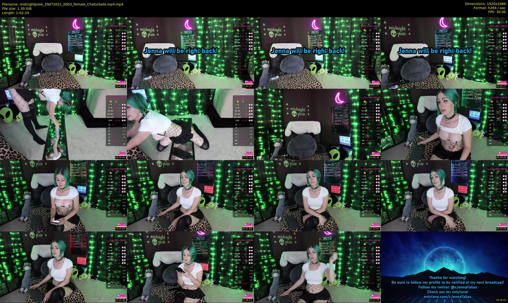 midnightpixie — 63 minute Chaturbate Female strip rec, 1080p, Jul 29, 2021