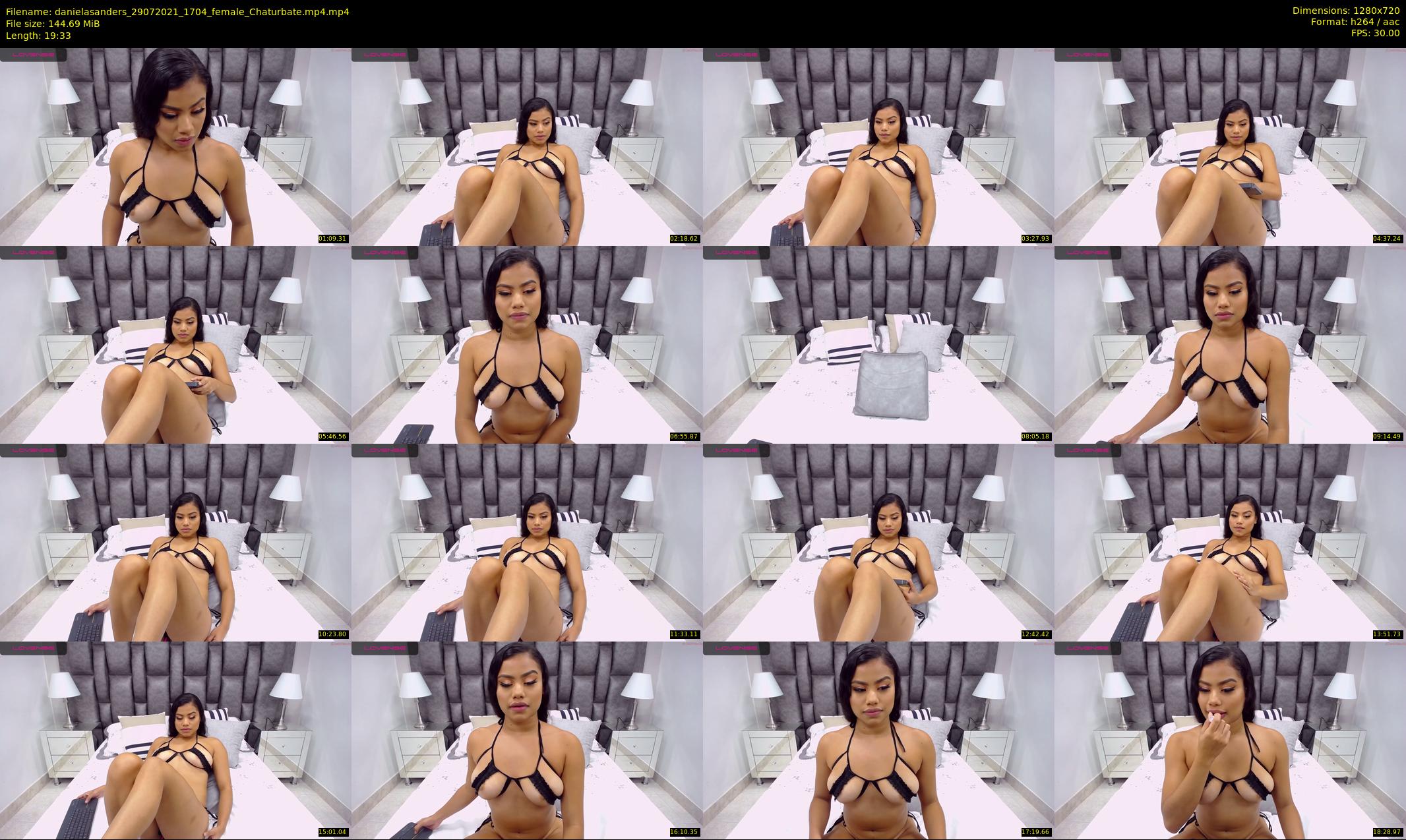 danielasanders — 20 minute Chaturbate Female strip rec, 720p, Jul 29, 2021