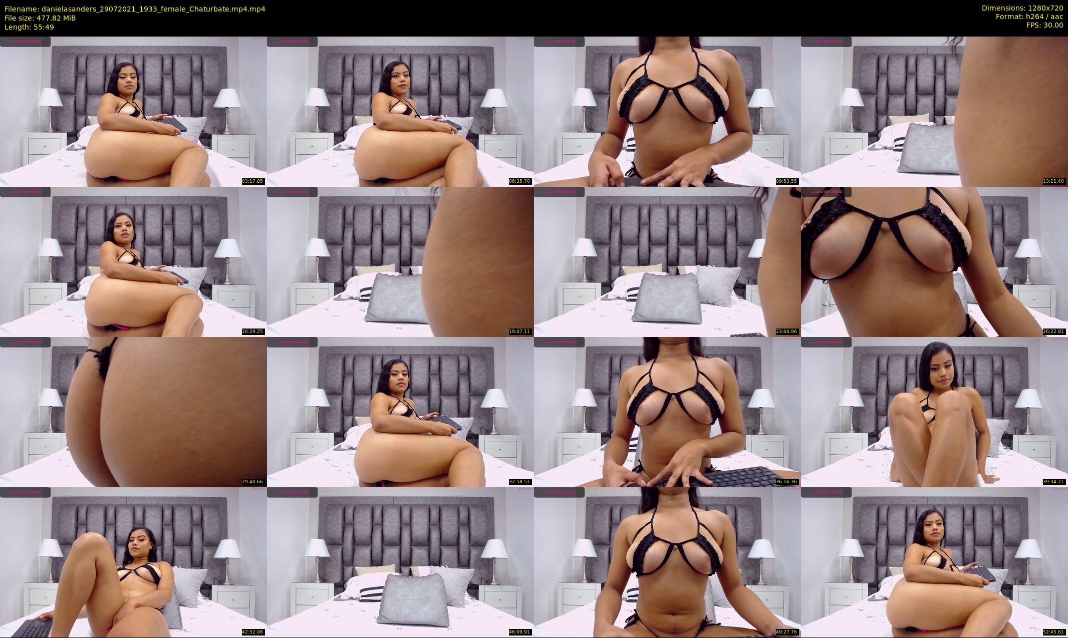 danielasanders — 56 minute Chaturbate Female strip rec, 720p, Jul 29, 2021