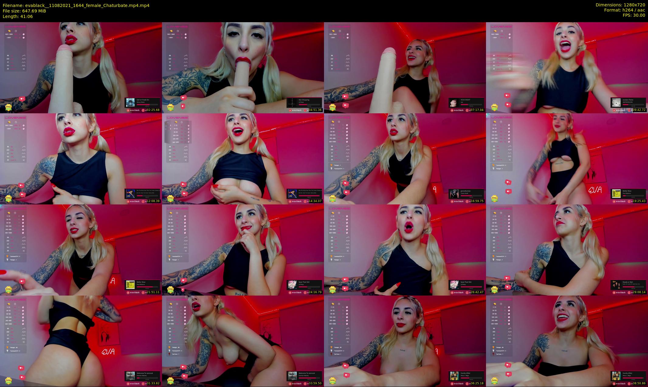 evablack_ — 42 minute Chaturbate Female strip rec, 720p, Aug 11, 2021