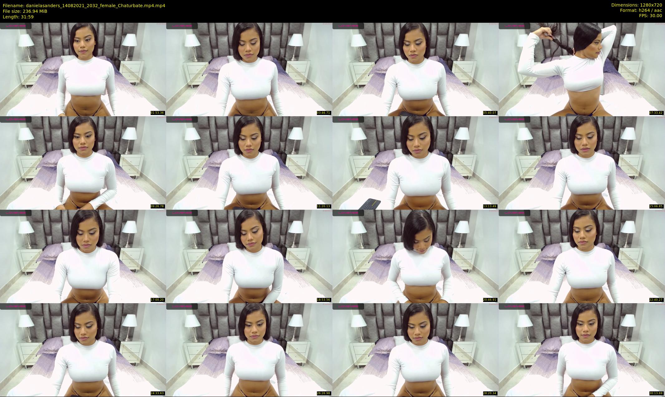 danielasanders — 32 minute Chaturbate Female strip rec, 720p, Aug 14, 2021