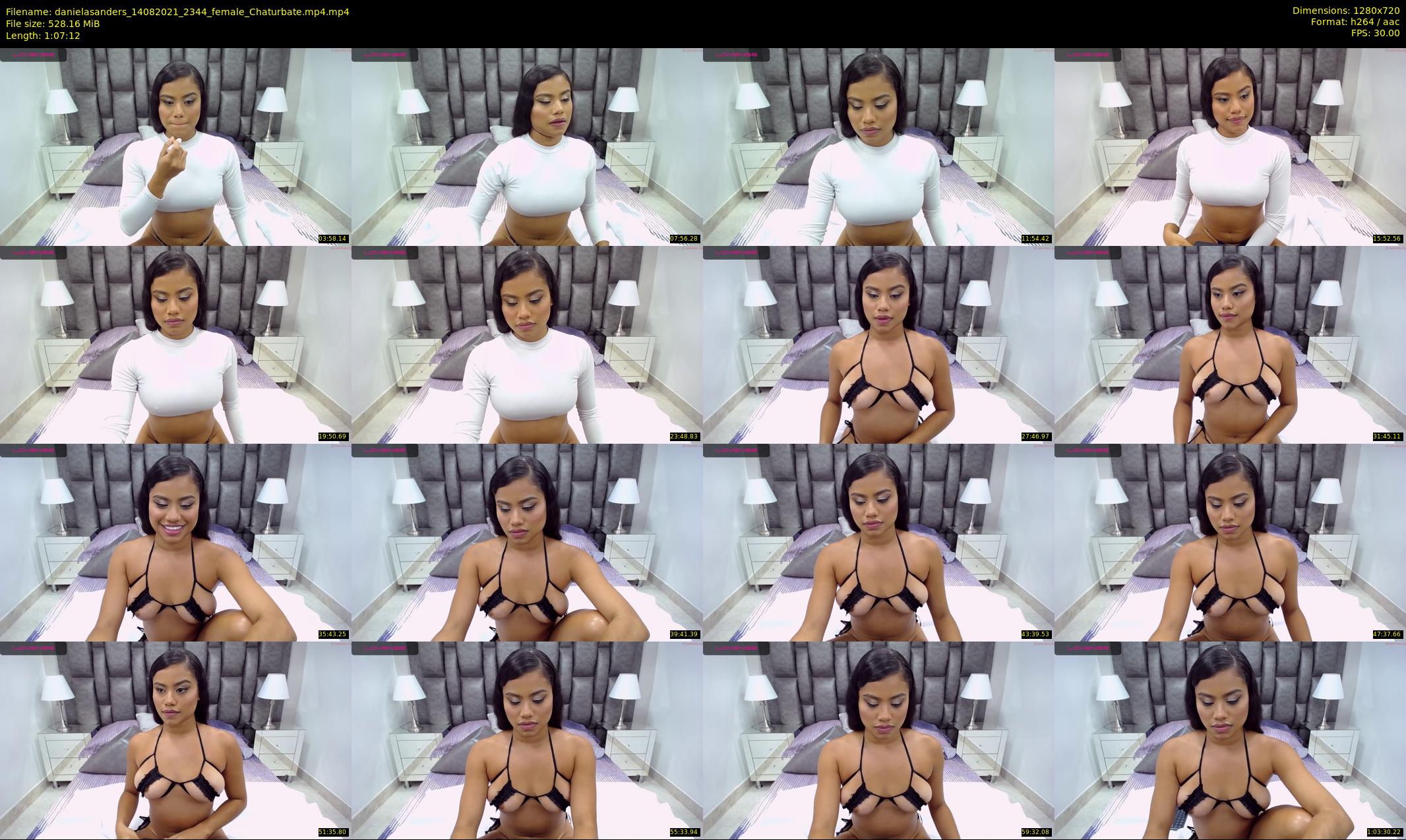 danielasanders — 68 minute Chaturbate Female strip rec, 720p, Aug 14, 2021