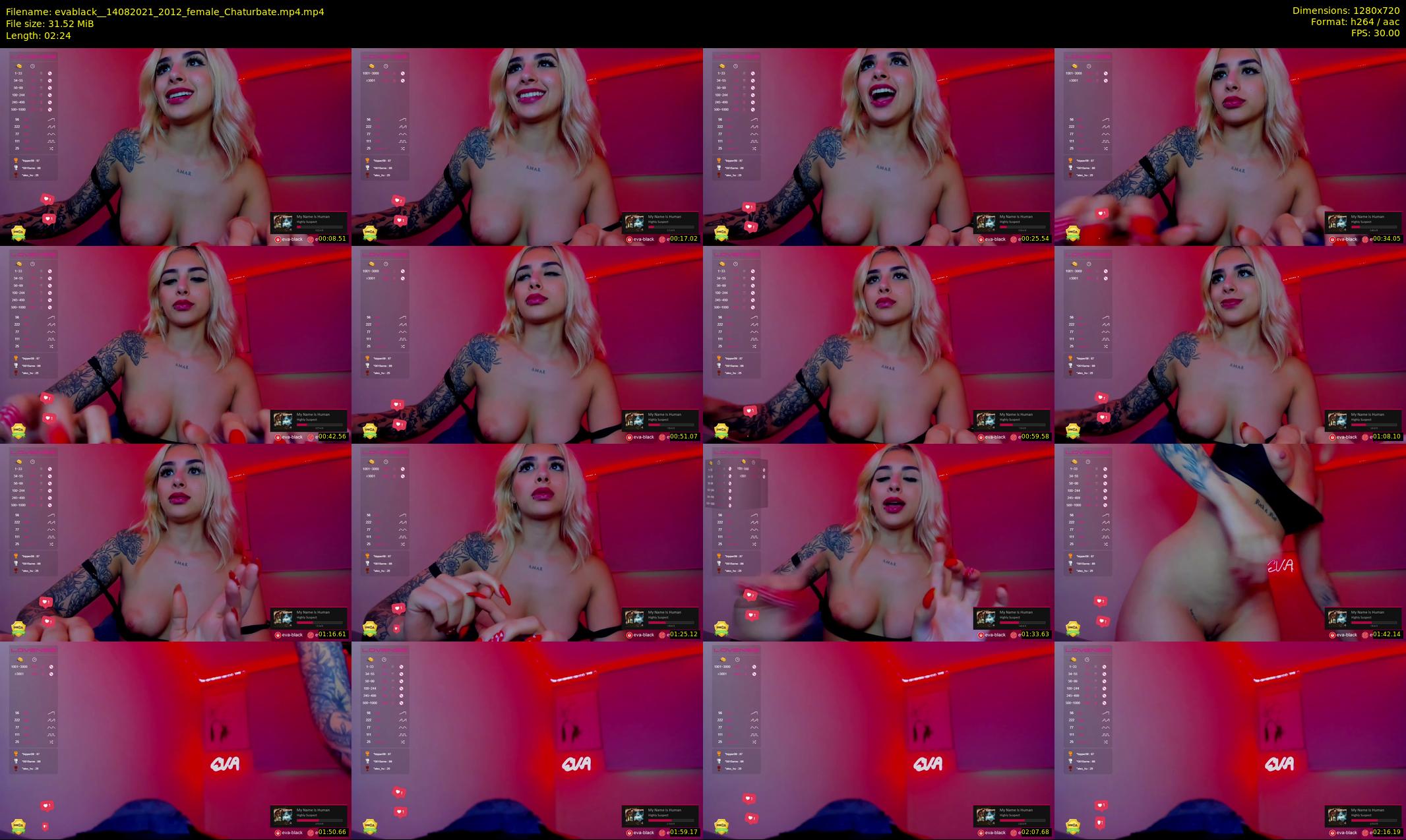 evablack_ — 3 minute Chaturbate Female strip rec, 720p, Aug 14, 2021