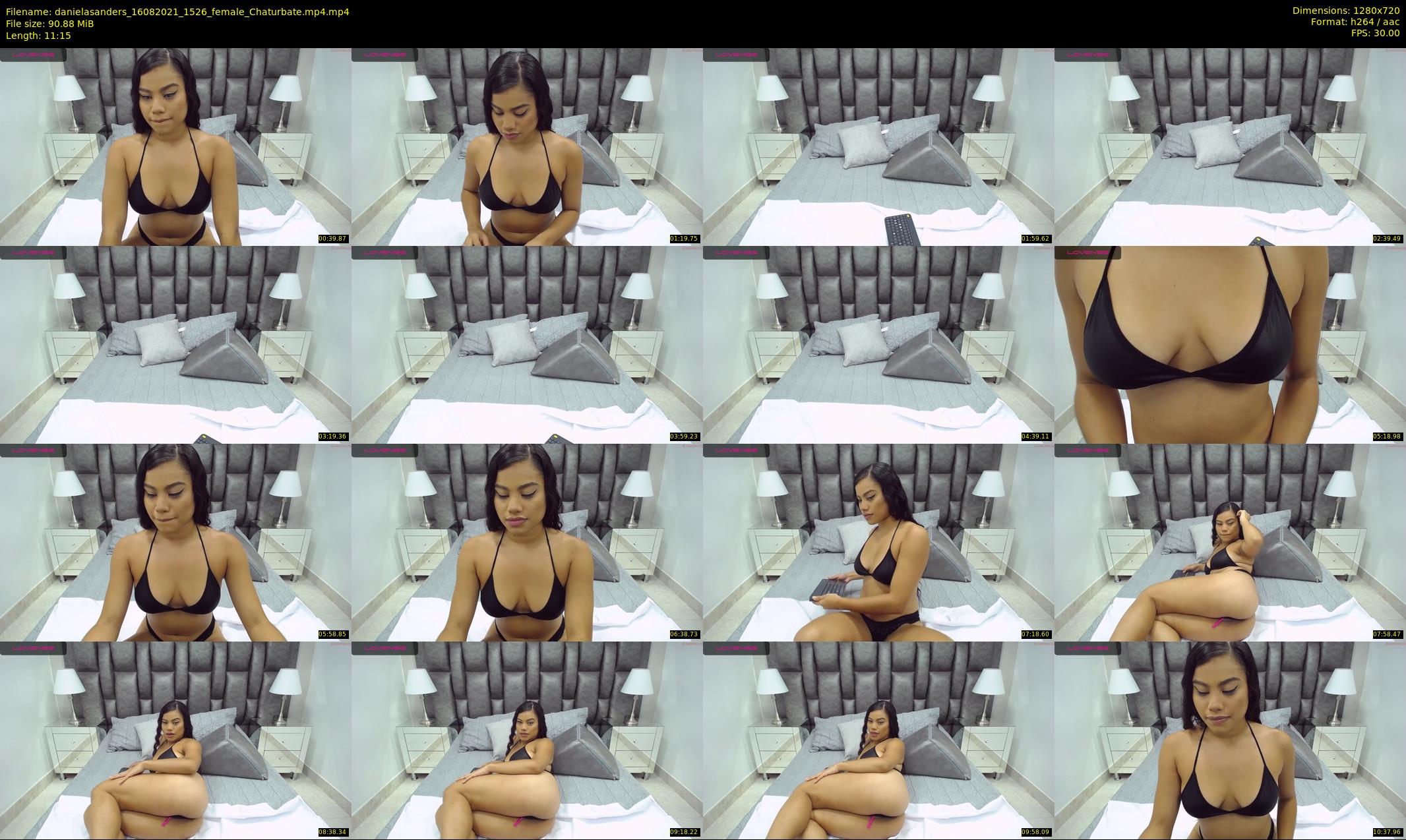 danielasanders — 12 minute Chaturbate Female strip rec, 720p, Aug 16, 2021