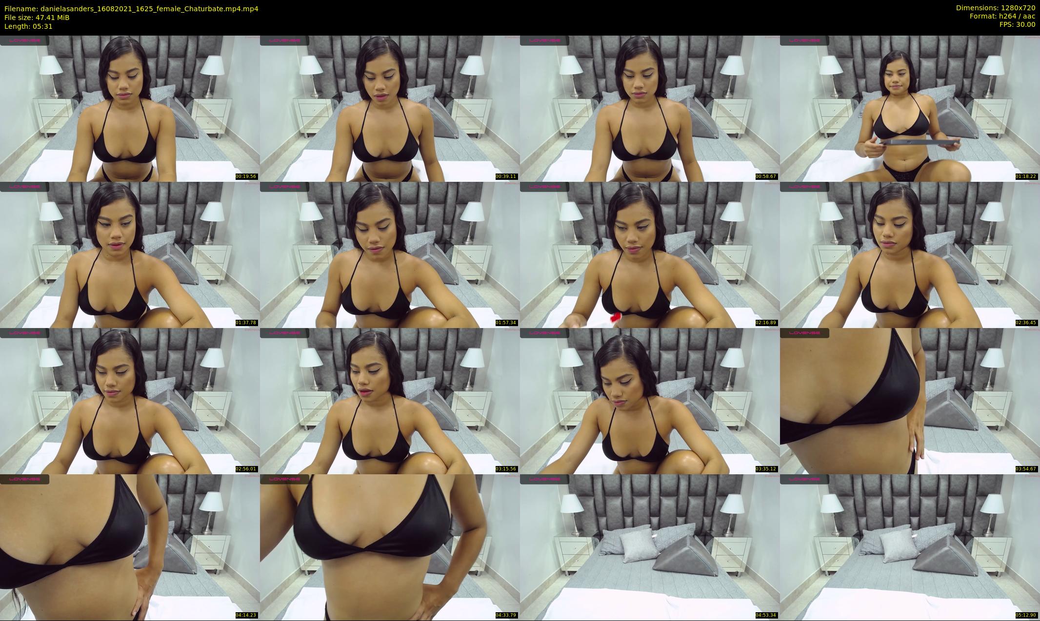 danielasanders — 6 minute Chaturbate Female strip rec, 720p, Aug 16, 2021