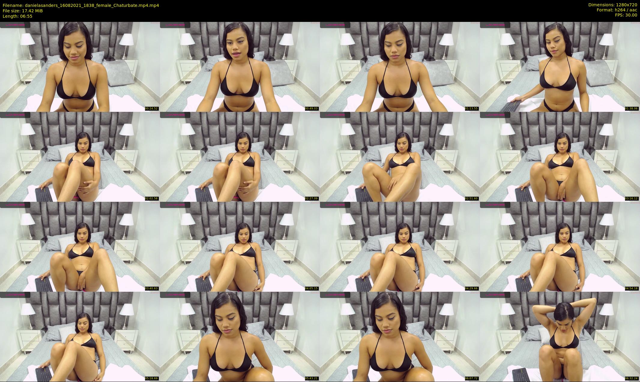 danielasanders — 7 minute Chaturbate Female strip rec, 720p, Aug 16, 2021