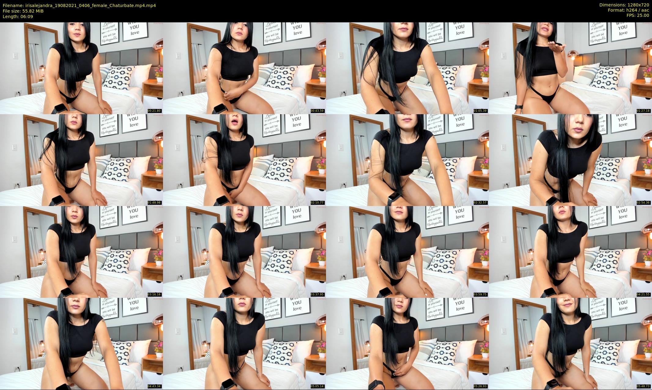 irisalejandra — 7 minute Chaturbate Female strip rec, 720p, Aug 19, 2021