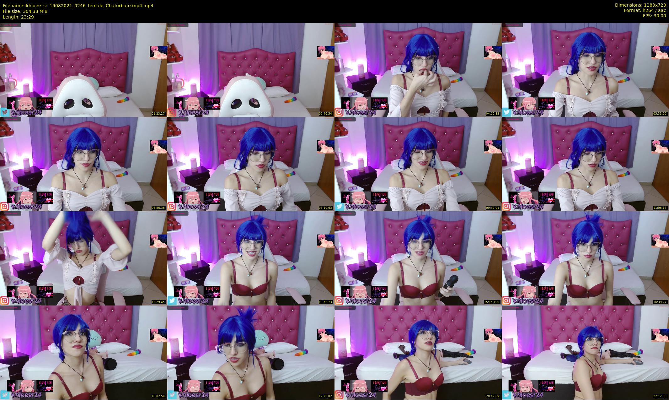 khloee_sr — 24 minute Chaturbate Female strip rec, 720p, Aug 19, 2021
