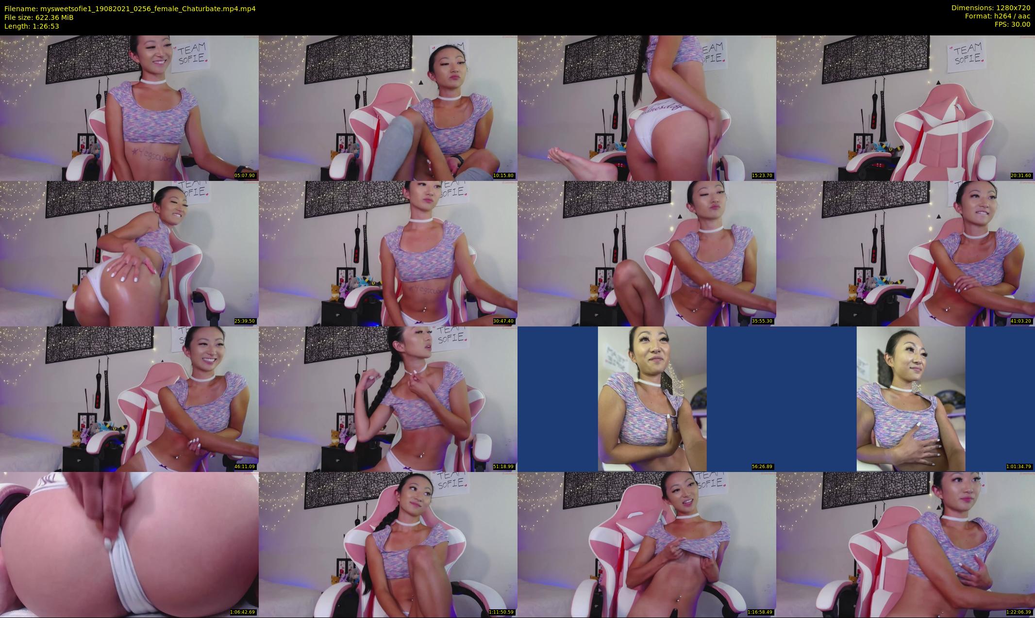 mysweetsofie1 — 87 minute Chaturbate Female strip rec, 720p, Aug 19, 2021