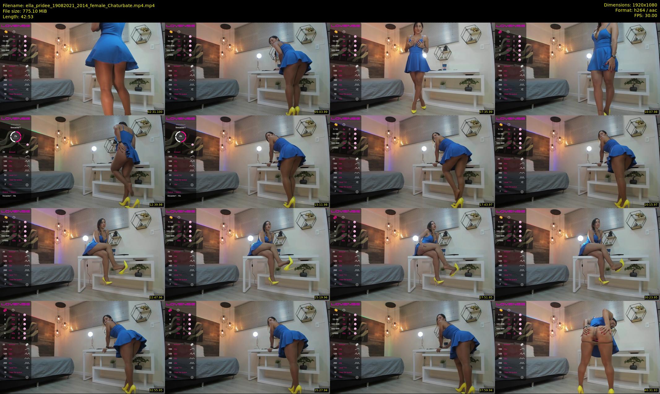 ella_pridee — 43 minute Chaturbate Female strip rec, 1080p, Aug 19, 2021