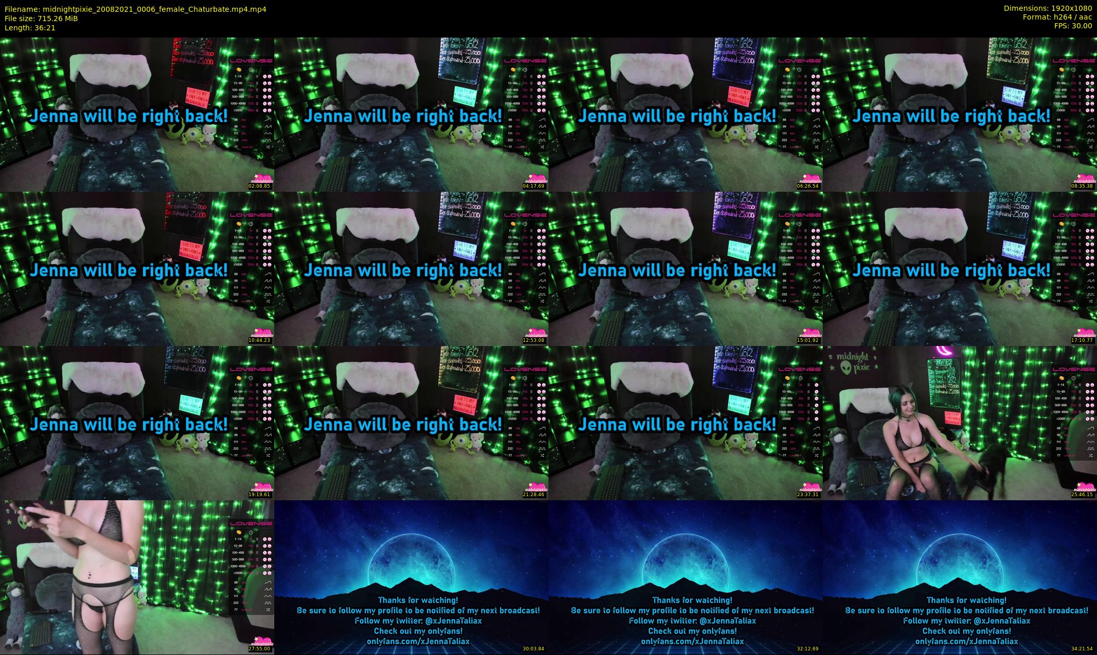 midnightpixie — 37 minute Chaturbate Female strip rec, 1080p, Aug 20, 2021