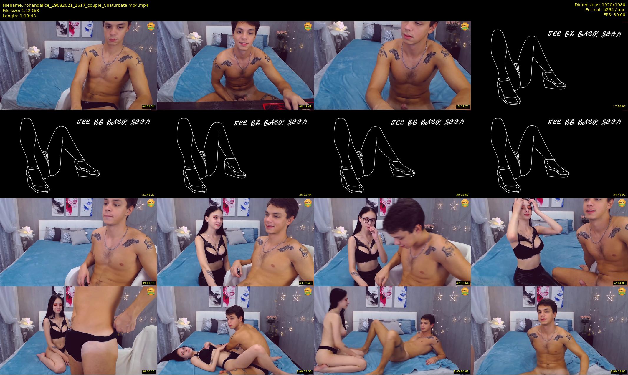 ronandalice — 74 minute Chaturbate Couple strip rec, 1080p, Aug 19, 2021