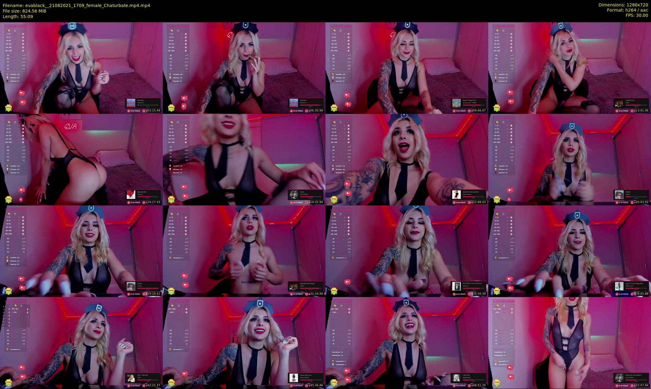 evablack_ — 56 minute Chaturbate Female strip rec, 720p, Aug 21, 2021