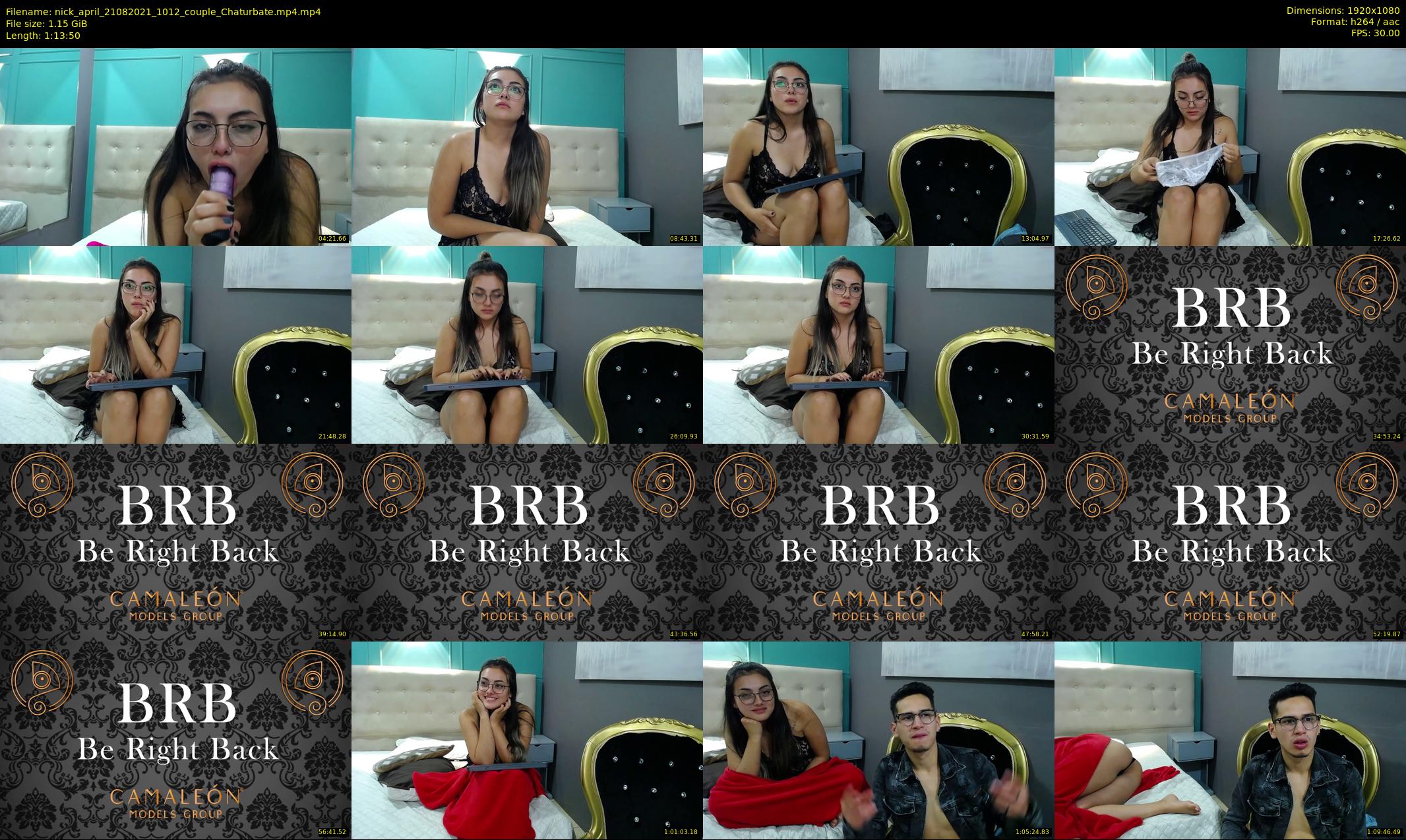 nick_april — 74 minute Chaturbate Couple strip rec, 1080p, Aug 21, 2021
