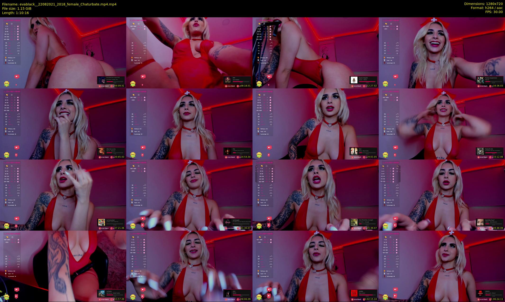 evablack_ — 71 minute Chaturbate Female strip rec, 720p, Aug 22, 2021