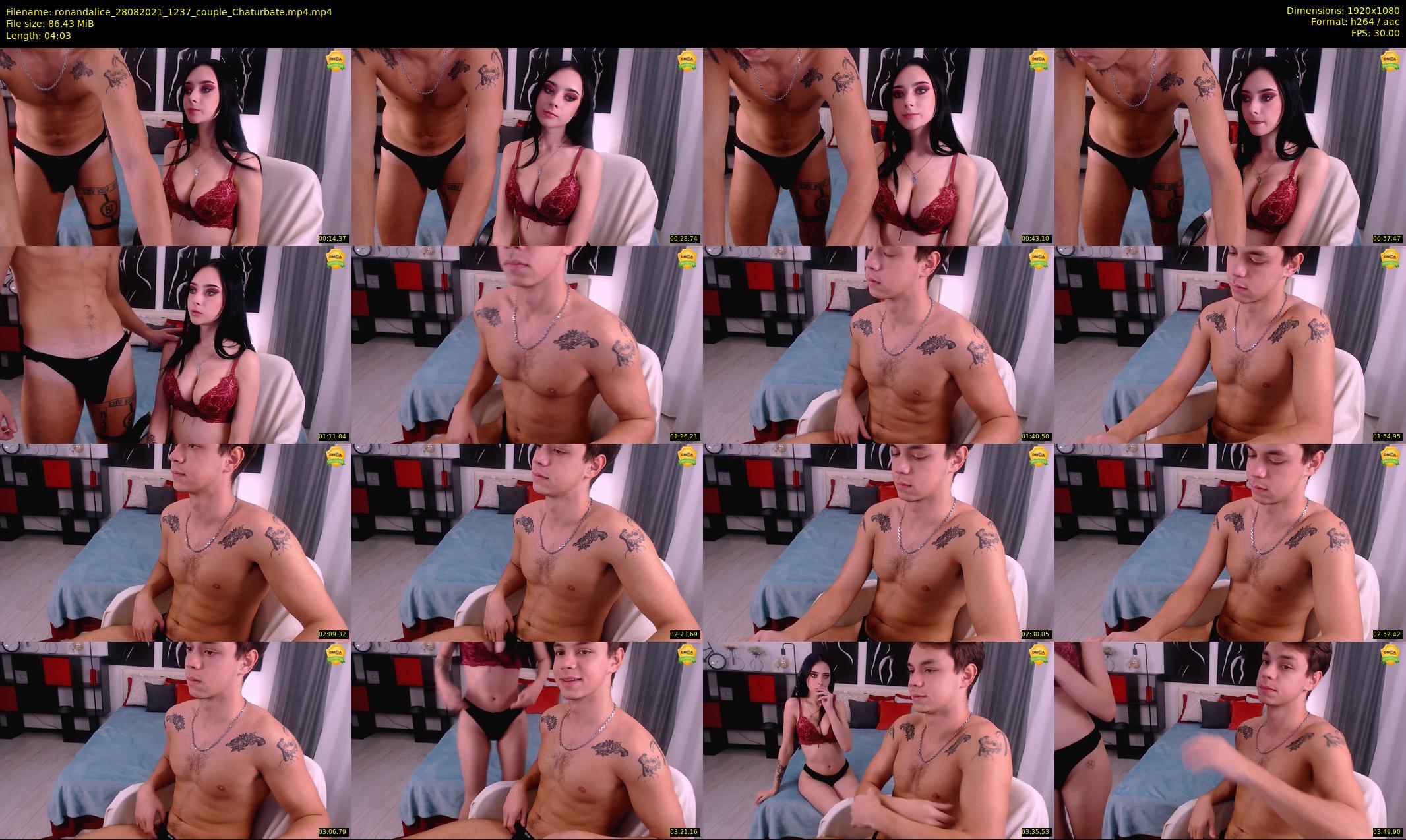 ronandalice — 5 minute Chaturbate Couple strip rec, 1080p, Aug 28, 2021