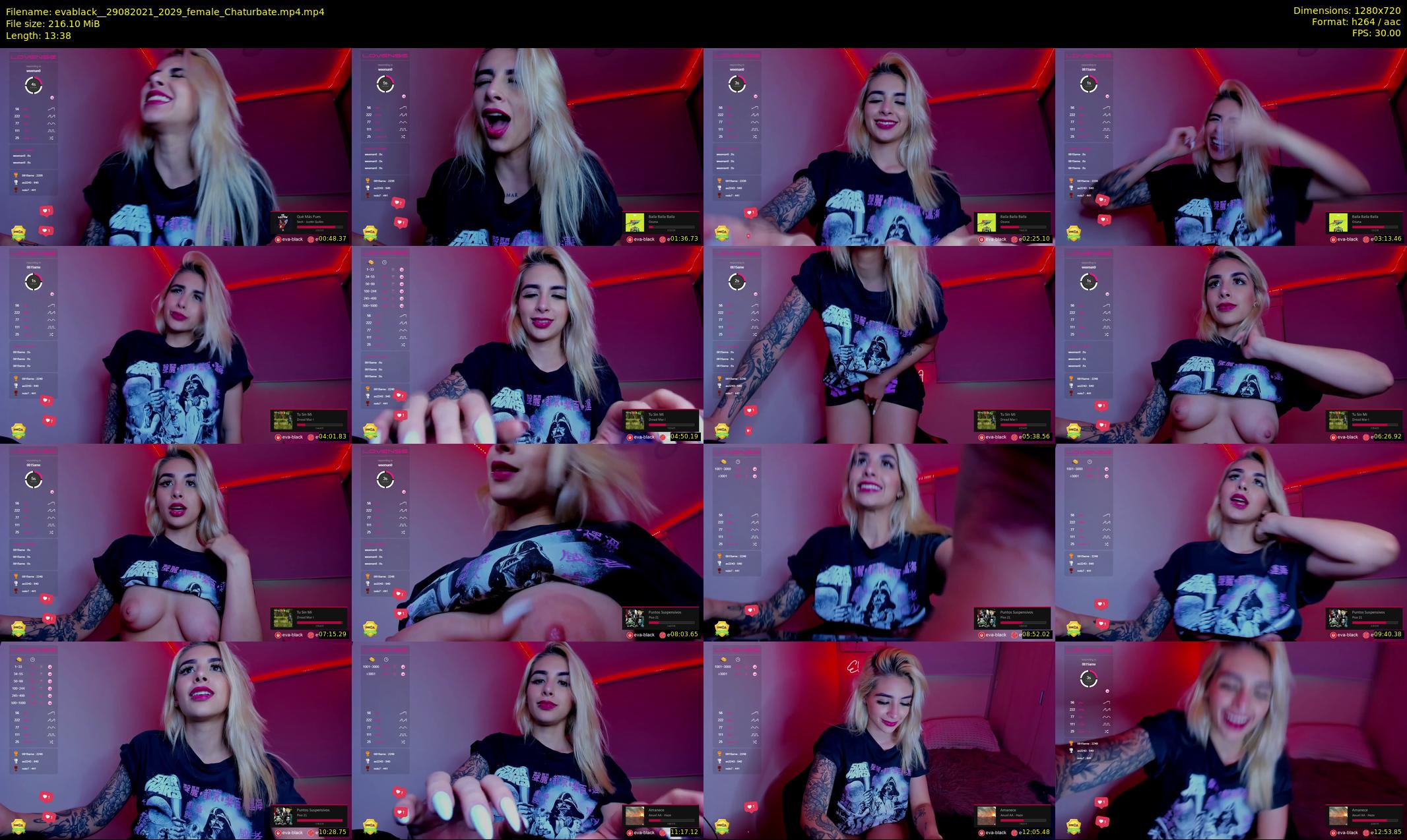 evablack_ — 14 minute Chaturbate Female strip rec, 720p, Aug 29, 2021