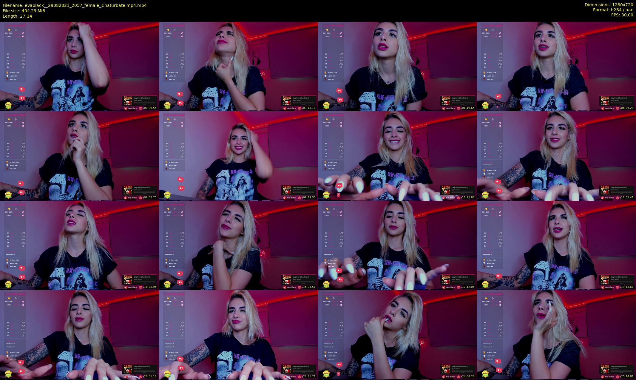 evablack_ — 28 minute Chaturbate Female strip rec, 720p, Aug 29, 2021