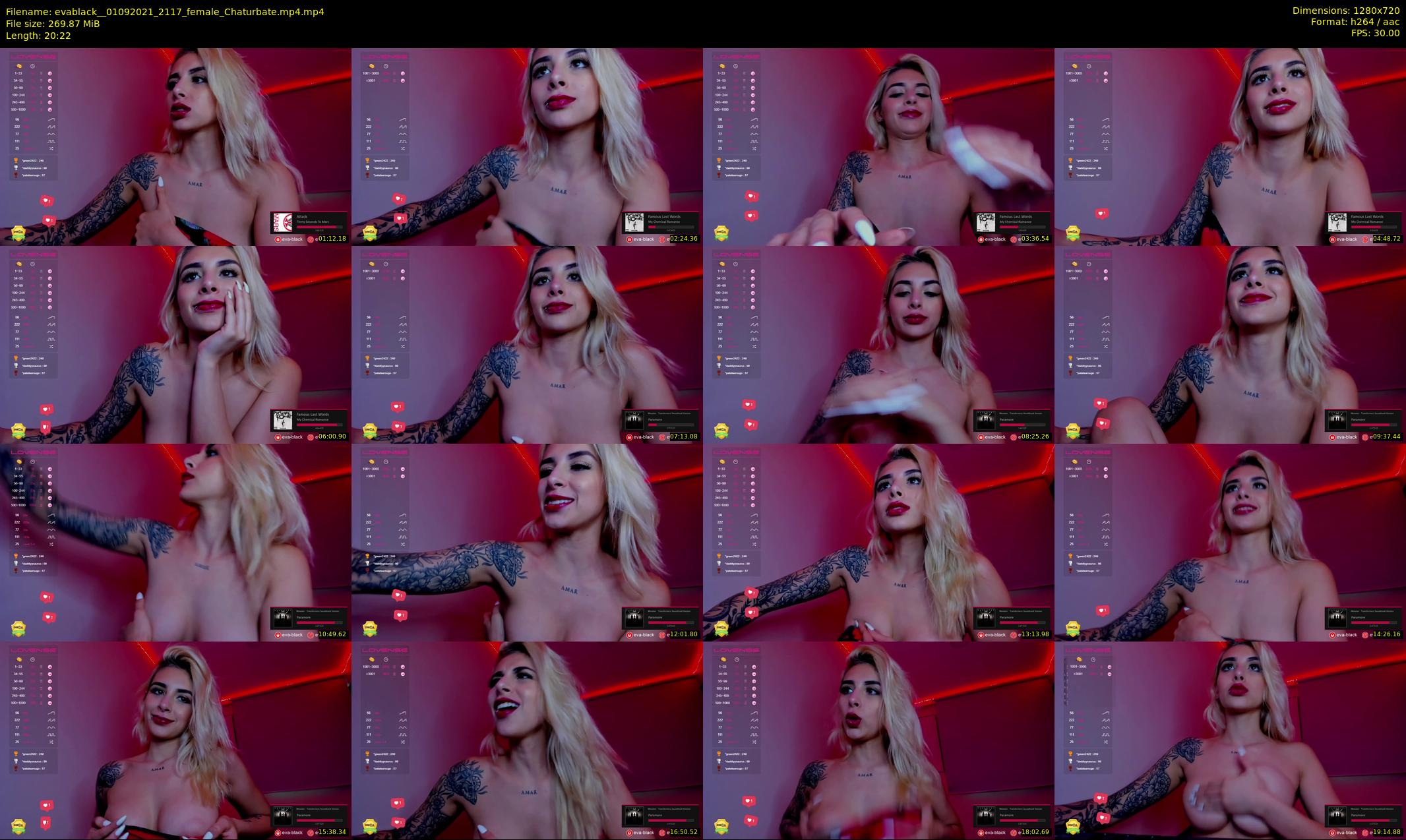 evablack_ — 21 minute Chaturbate Female strip rec, 720p, Sep 1, 2021