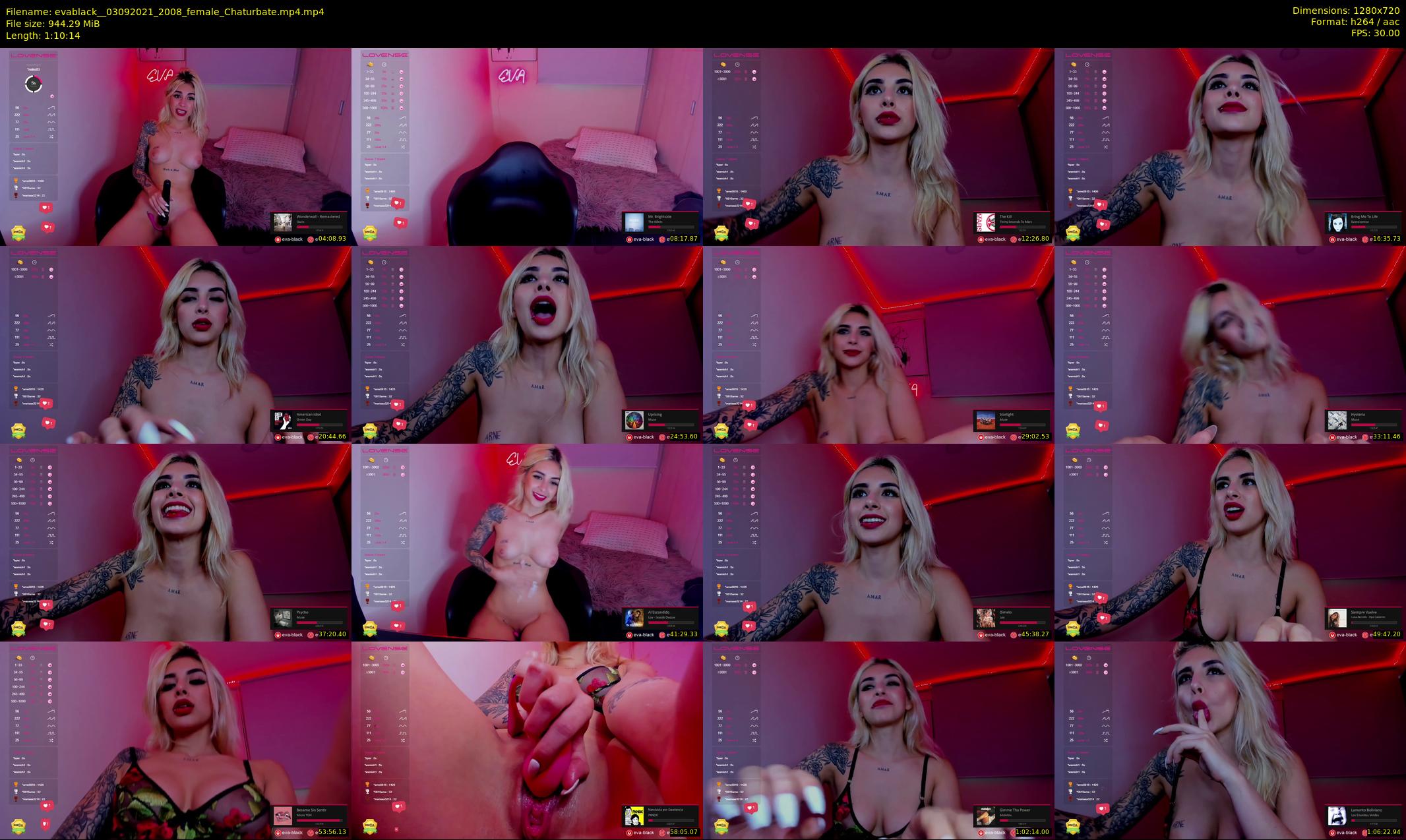 evablack_ — 71 minute Chaturbate Female strip rec, 720p, Sep 3, 2021