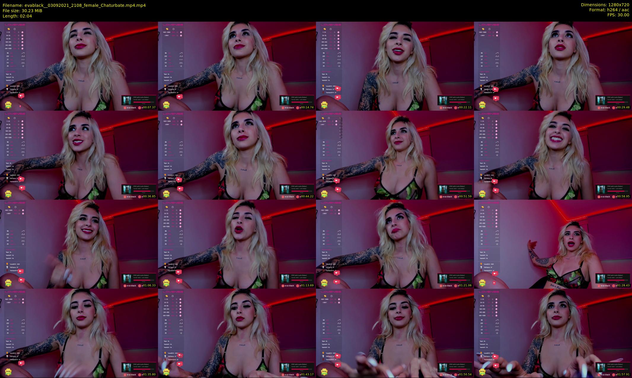 evablack_ — 3 minute Chaturbate Female strip rec, 720p, Sep 3, 2021