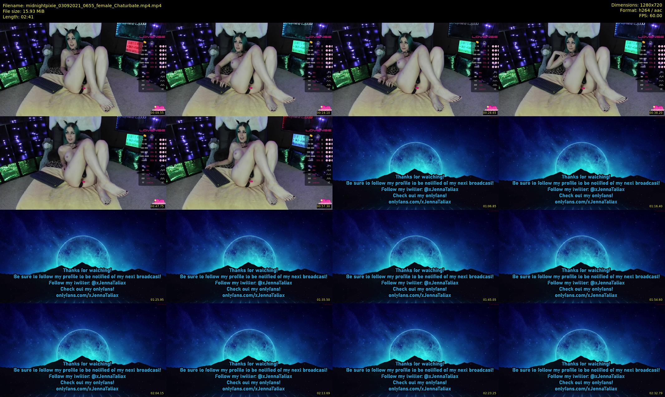 midnightpixie — 3 minute Chaturbate Female strip rec, 720p, Sep 3, 2021