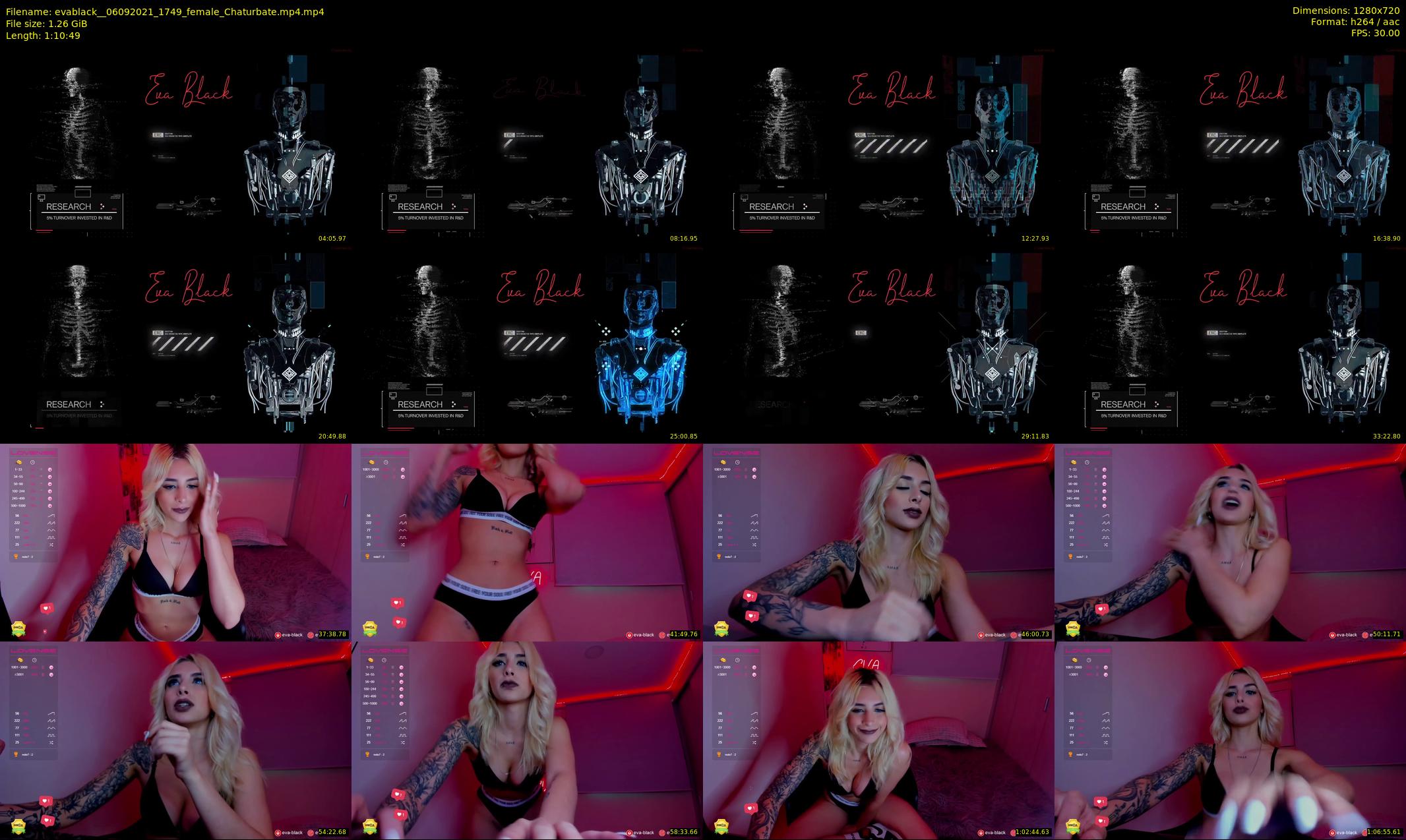evablack_ — 71 minute Chaturbate Female strip rec, 720p, Sep 6, 2021