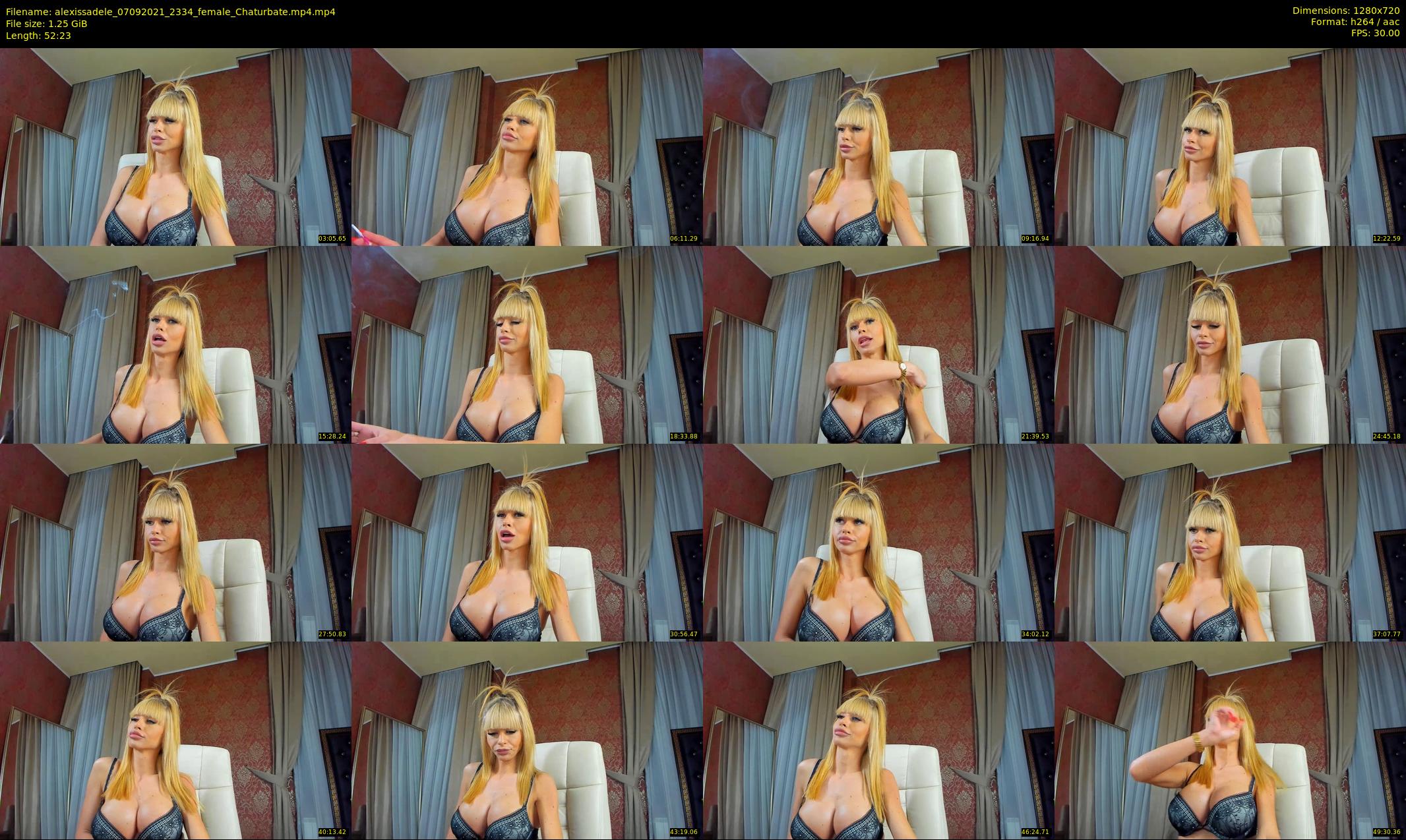 alexissadele — 53 minute Chaturbate Female strip rec, 720p, Sep 7, 2021