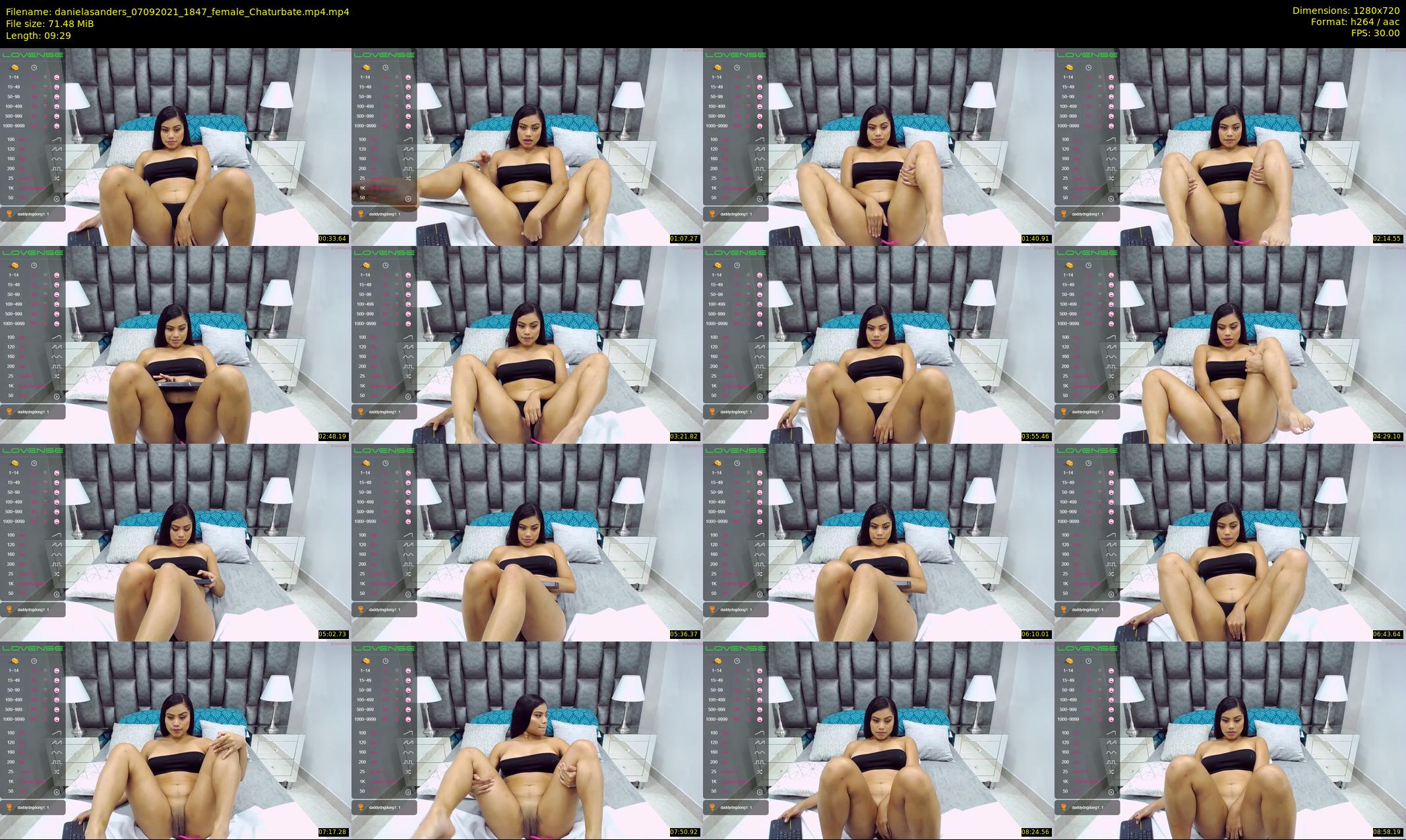 danielasanders — 10 minute Chaturbate Female strip rec, 720p, Sep 7, 2021