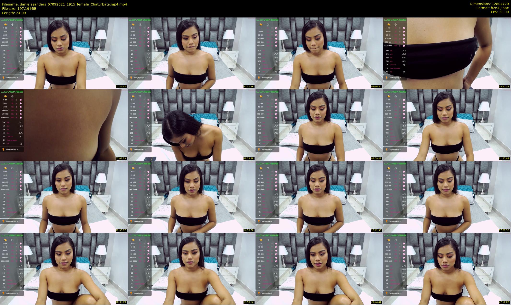 danielasanders — 25 minute Chaturbate Female strip rec, 720p, Sep 7, 2021