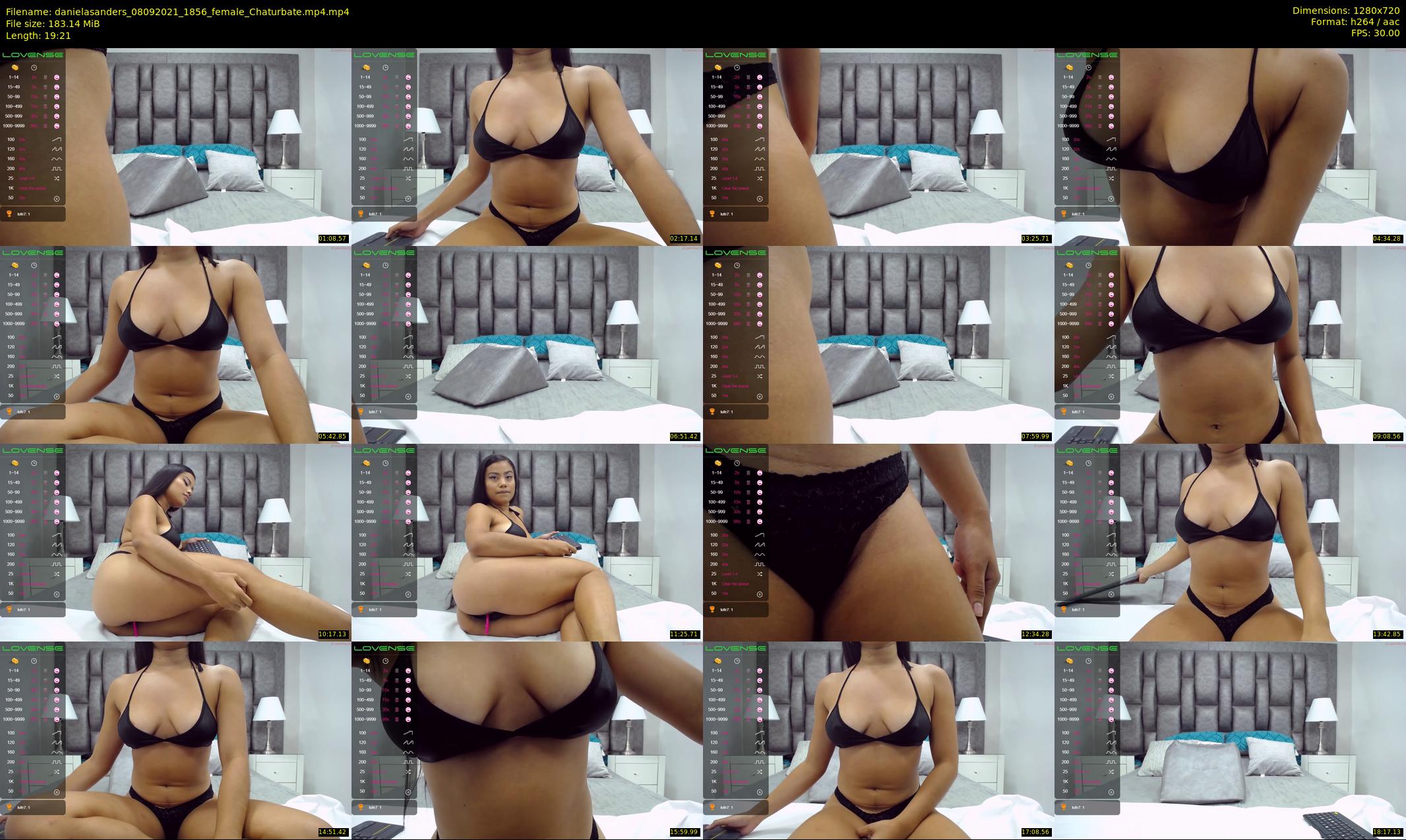 danielasanders — 20 minute Chaturbate Female strip rec, 720p, Sep 8, 2021