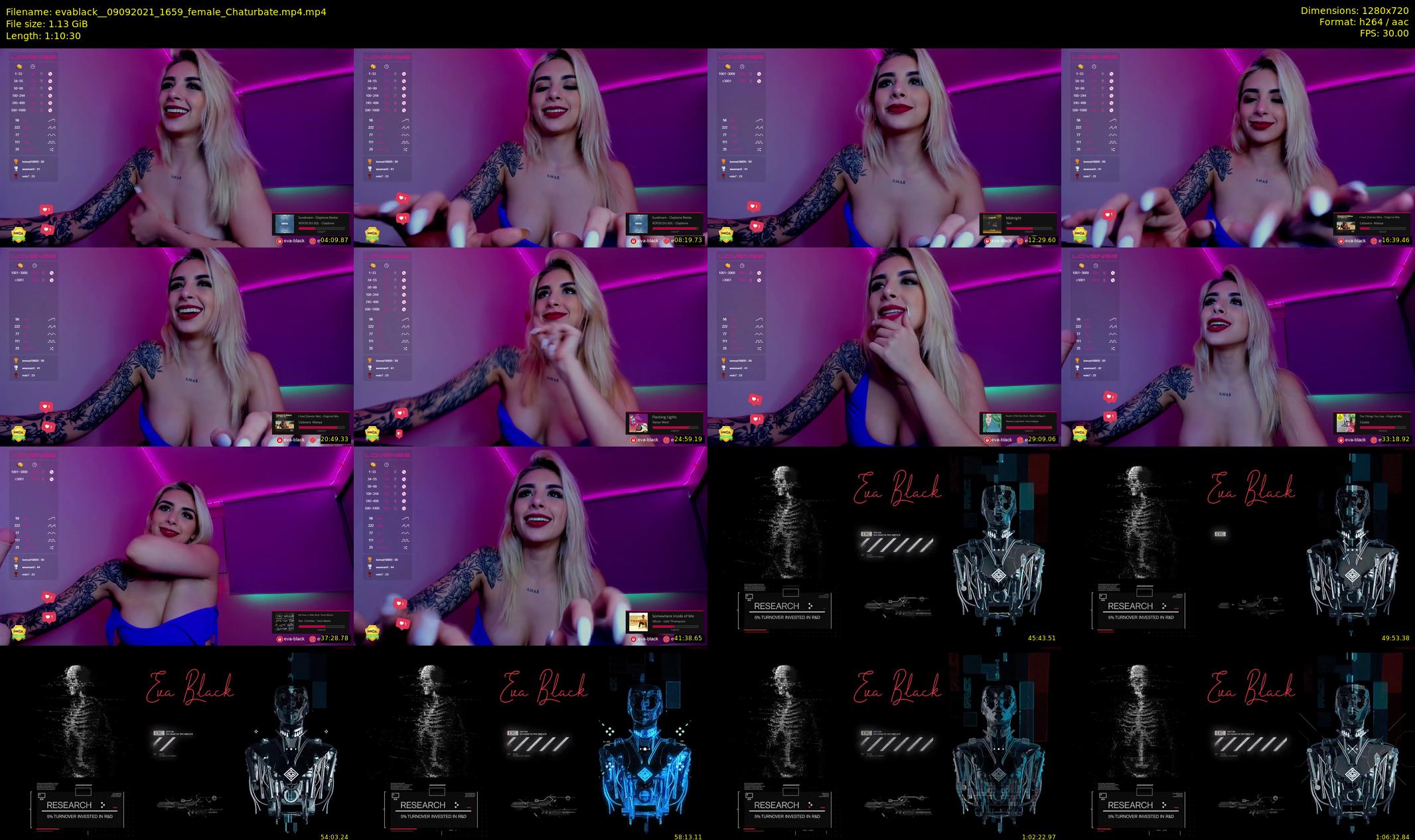 evablack_ — 71 minute Chaturbate Female strip rec, 720p, Sep 9, 2021