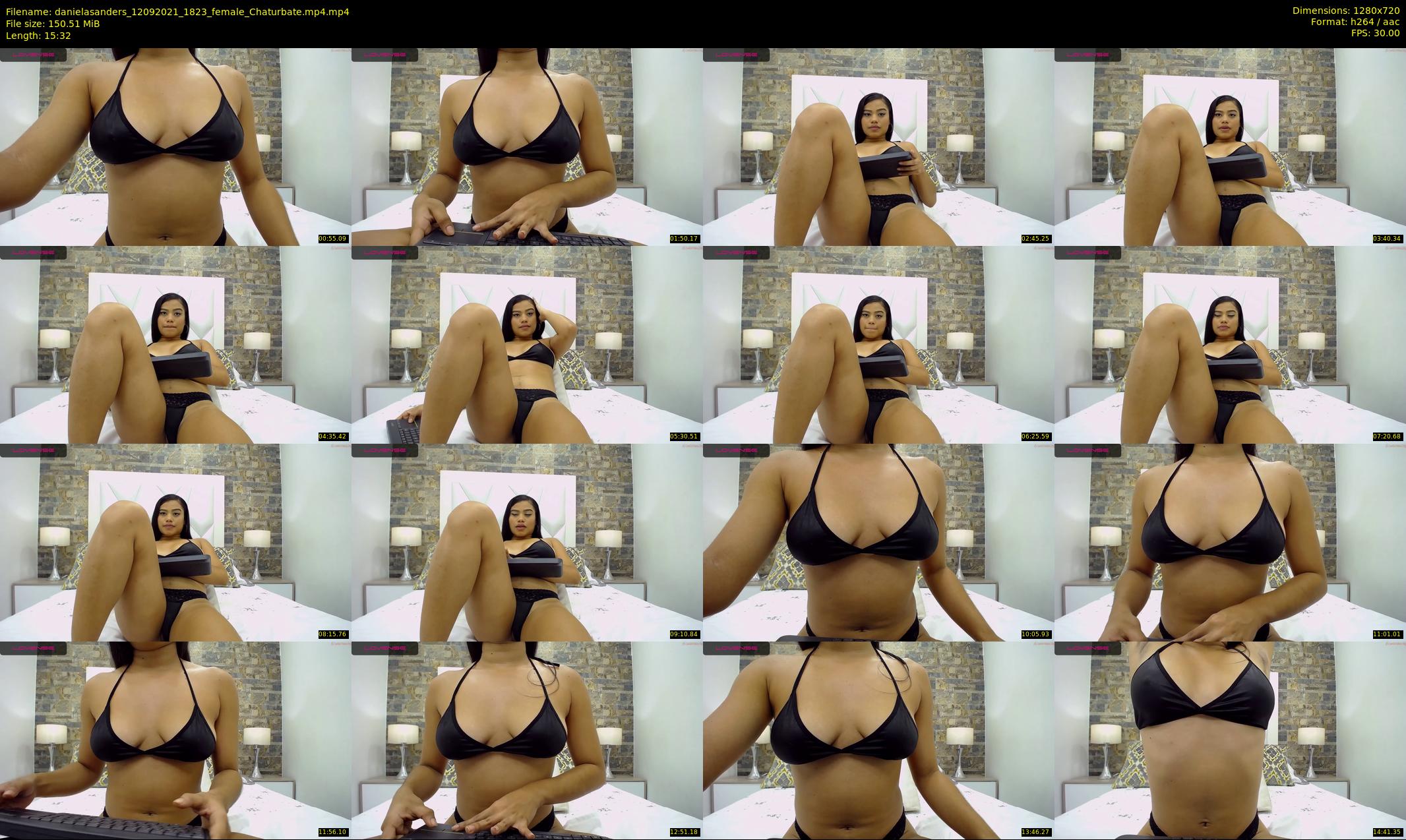 danielasanders — 16 minute Chaturbate Female strip rec, 720p, Sep 12, 2021