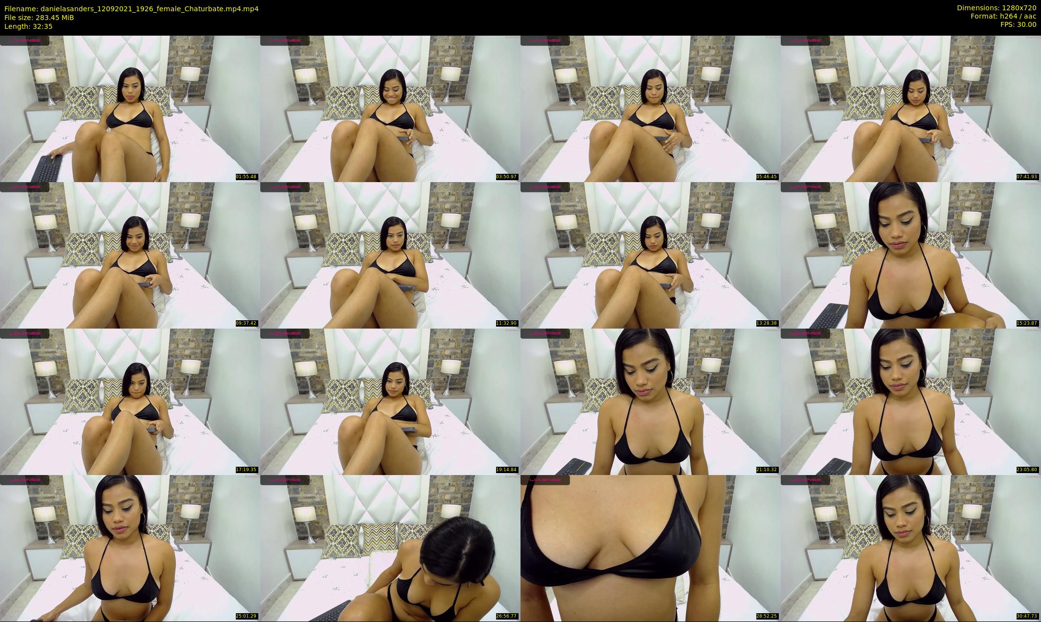 danielasanders — 33 minute Chaturbate Female strip rec, 720p, Sep 12, 2021