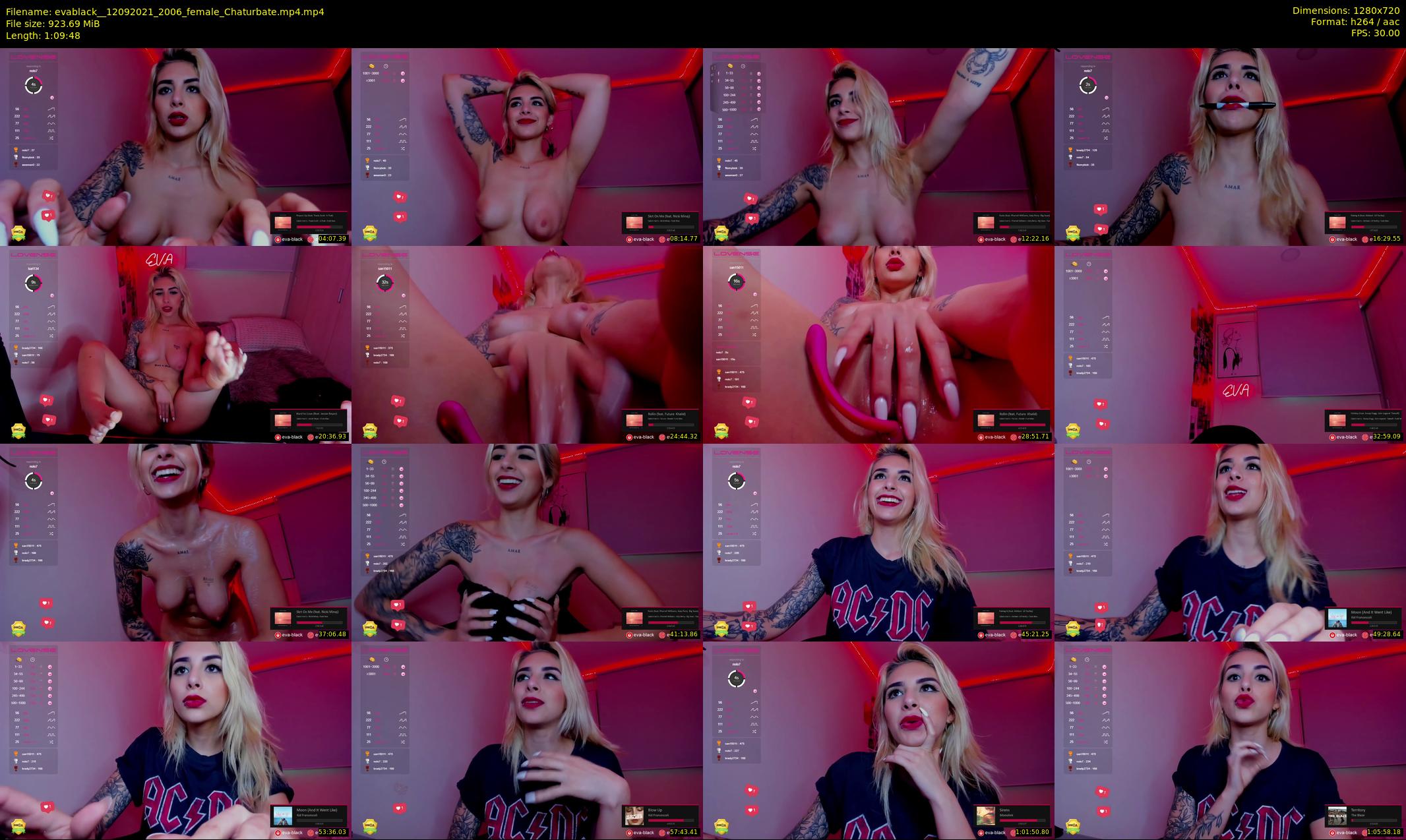 evablack_ — 70 minute Chaturbate Female strip rec, 720p, Sep 12, 2021
