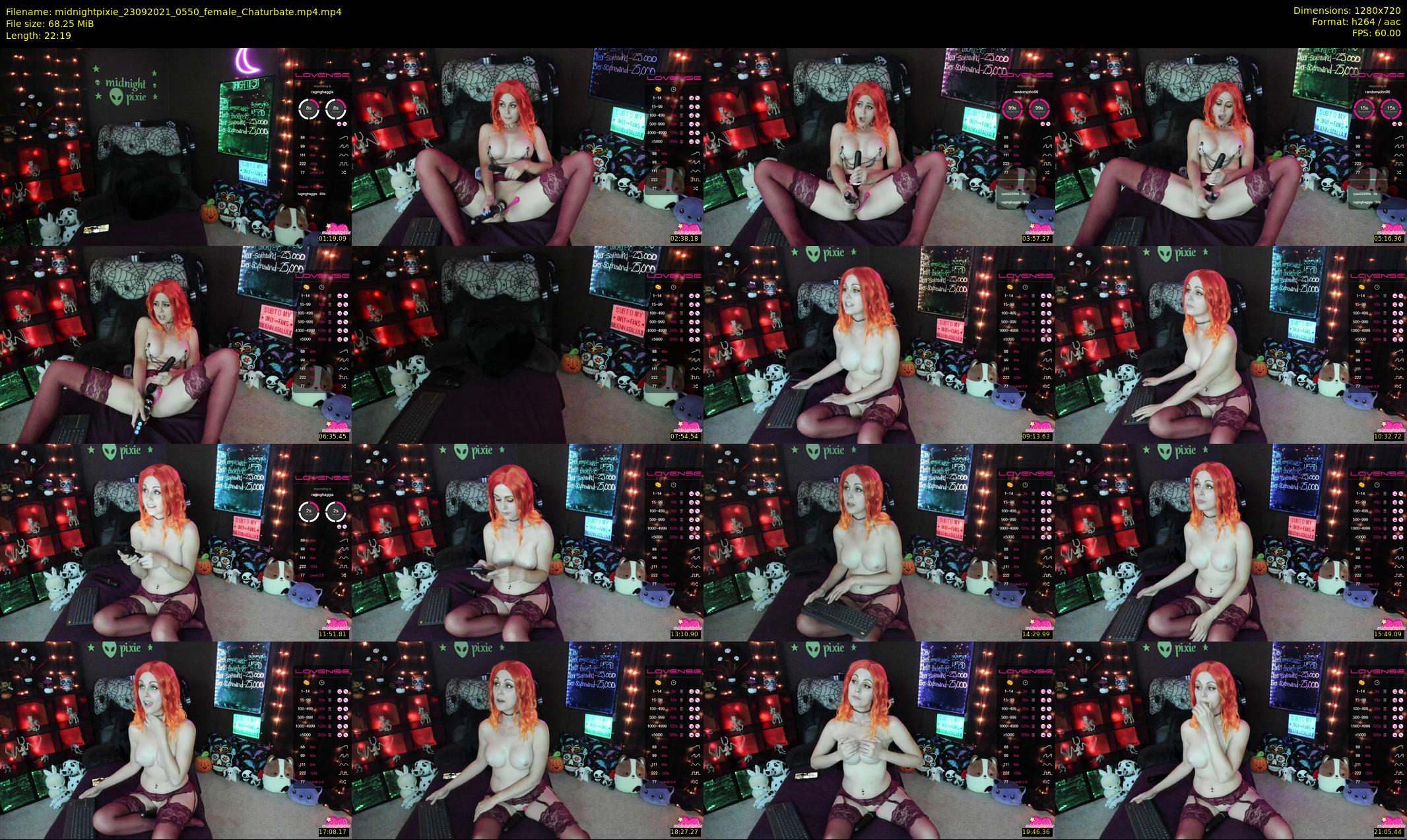 midnightpixie — 23 minute Chaturbate Female strip rec, 720p, Sep 23, 2021