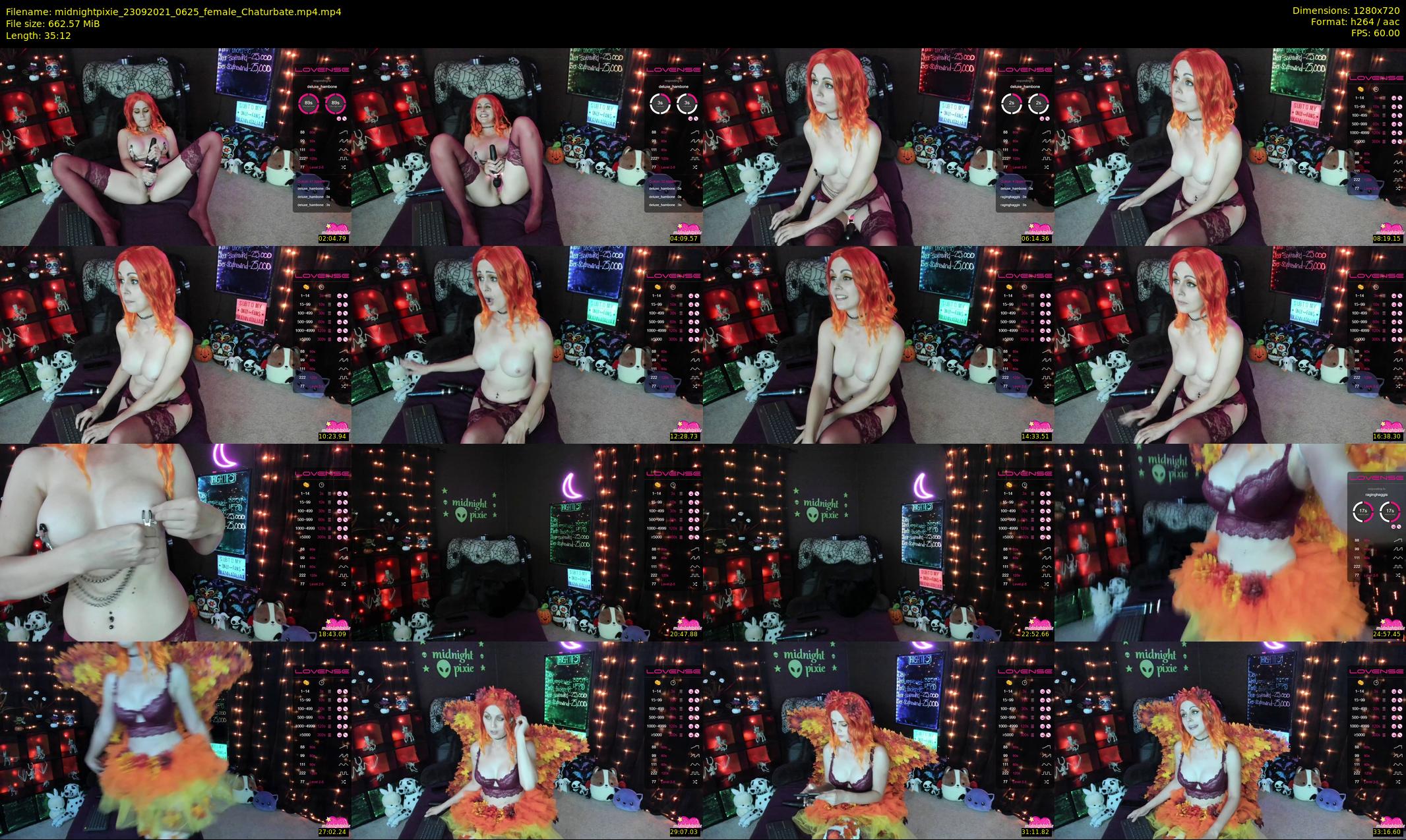 midnightpixie — 36 minute Chaturbate Female strip rec, 720p, Sep 23, 2021