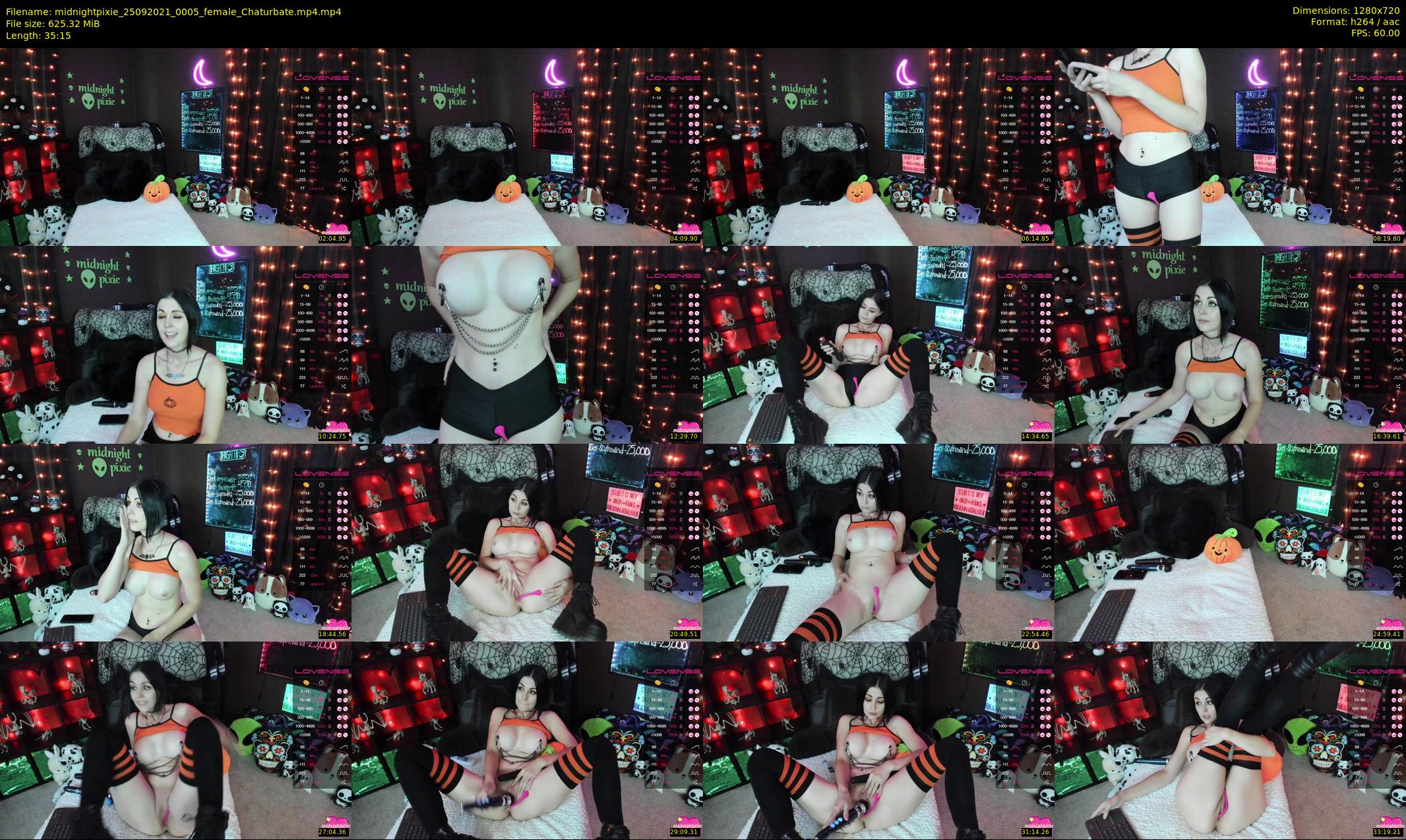 midnightpixie — 36 minute Chaturbate Female strip rec, 720p, Sep 25, 2021