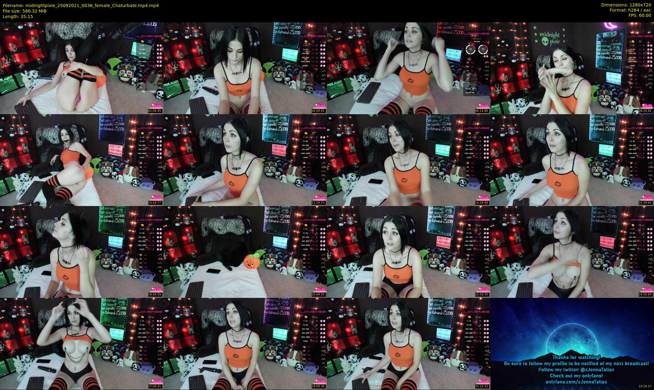 midnightpixie — 36 minute Chaturbate Female strip rec, 720p, Sep 25, 2021