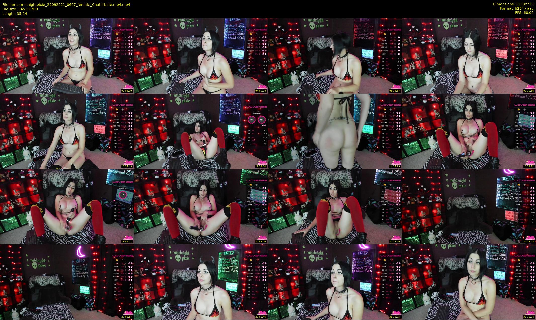 midnightpixie — 36 minute Chaturbate Female strip rec, 720p, Sep 29, 2021