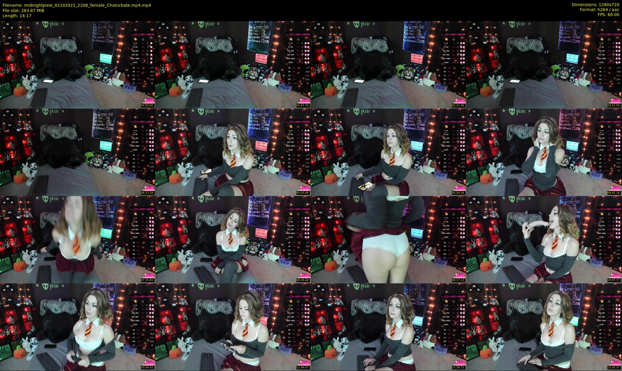 midnightpixie — 15 minute Chaturbate Female strip rec, 720p, Oct 2, 2021