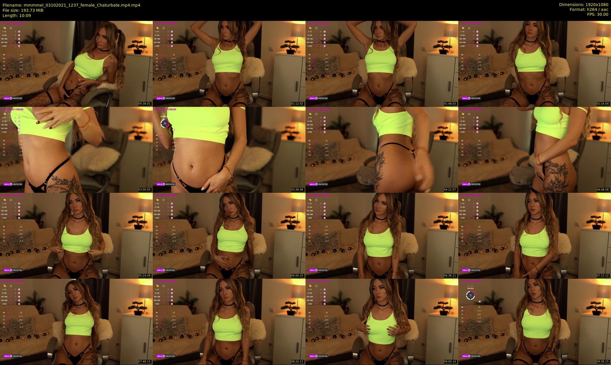 mmmmel — 11 minute Chaturbate Female strip rec, 1080p, Oct 3, 2021