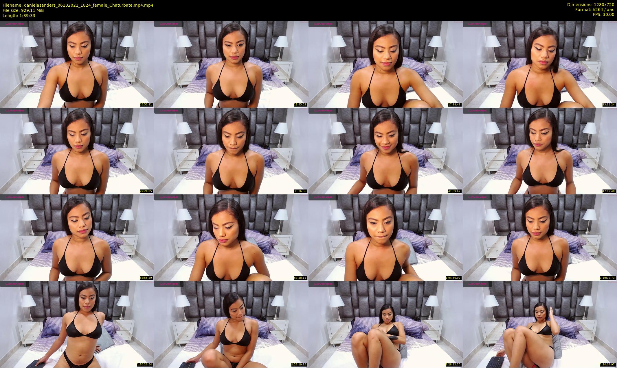 danielasanders — 100 minute Chaturbate Female strip rec, 720p, Oct 6, 2021
